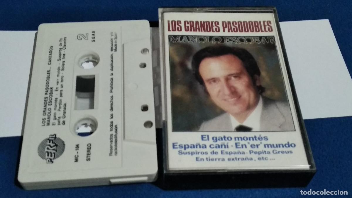 Casetes antiguos: MANOLO ESCOBAR / los grades pasodobles- CASETE PERFIL 1985 - MUY BUEN ESTADO
