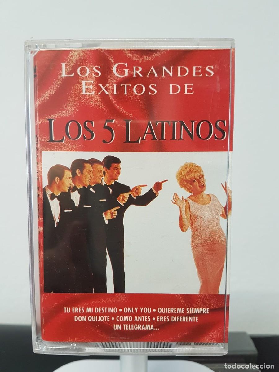 Casetes antiguos: Los 5 Latinos - Los Grandes &Eacute;xitos (Cassette) - Foto 3