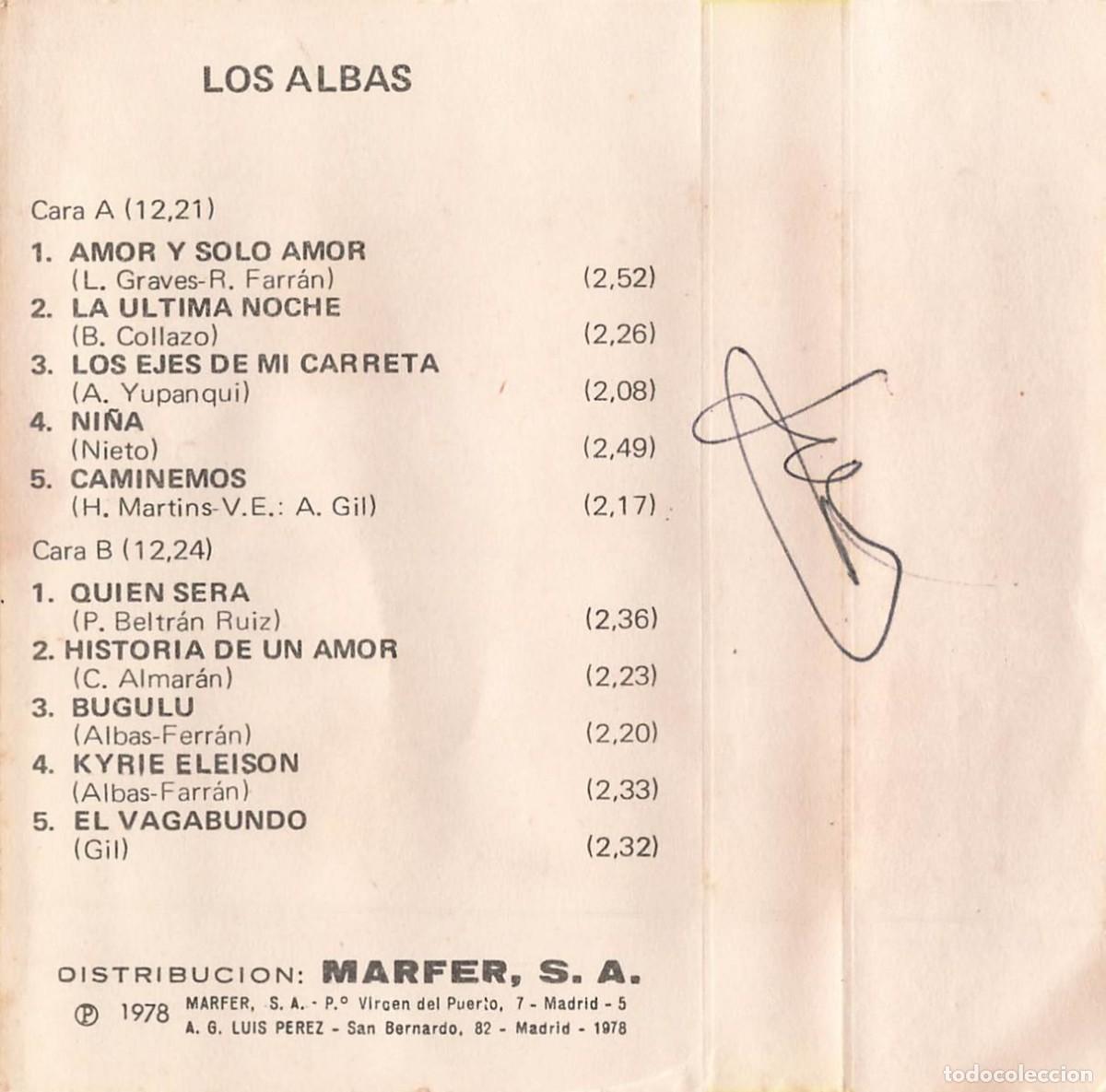 Casetes antiguos: Los Albas (Cassette) - Foto 5
