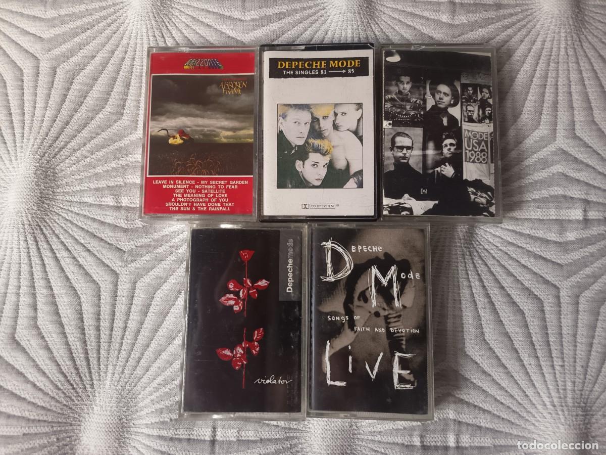 Casetes antiguos: depeche mode - lote de 5 cassettes.