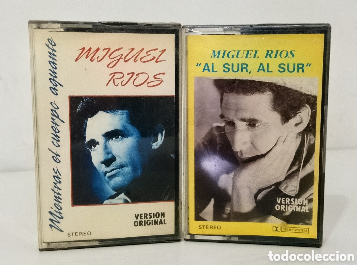 Casetes antiguos: PACK 2 CASSETES PRECINTADOS. MIGUEL RIOS. AL SUR,AL SUR Y MIENTRAS EL CUERPO AGUANTE