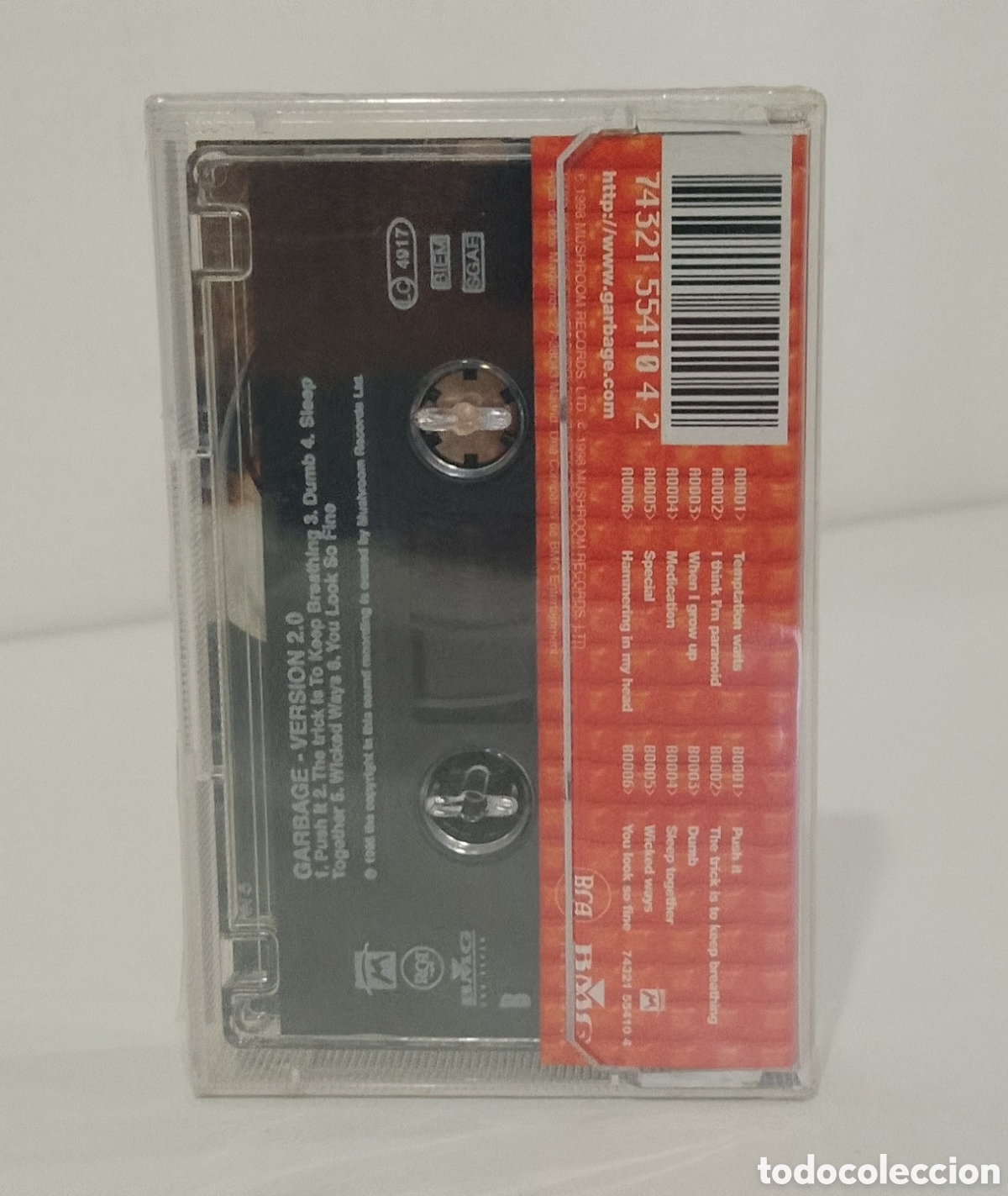 Casetes antiguos: GARBAGE - VERSI&Oacute;N 2.0 - CASSETTE PRECINTADO - Foto 3