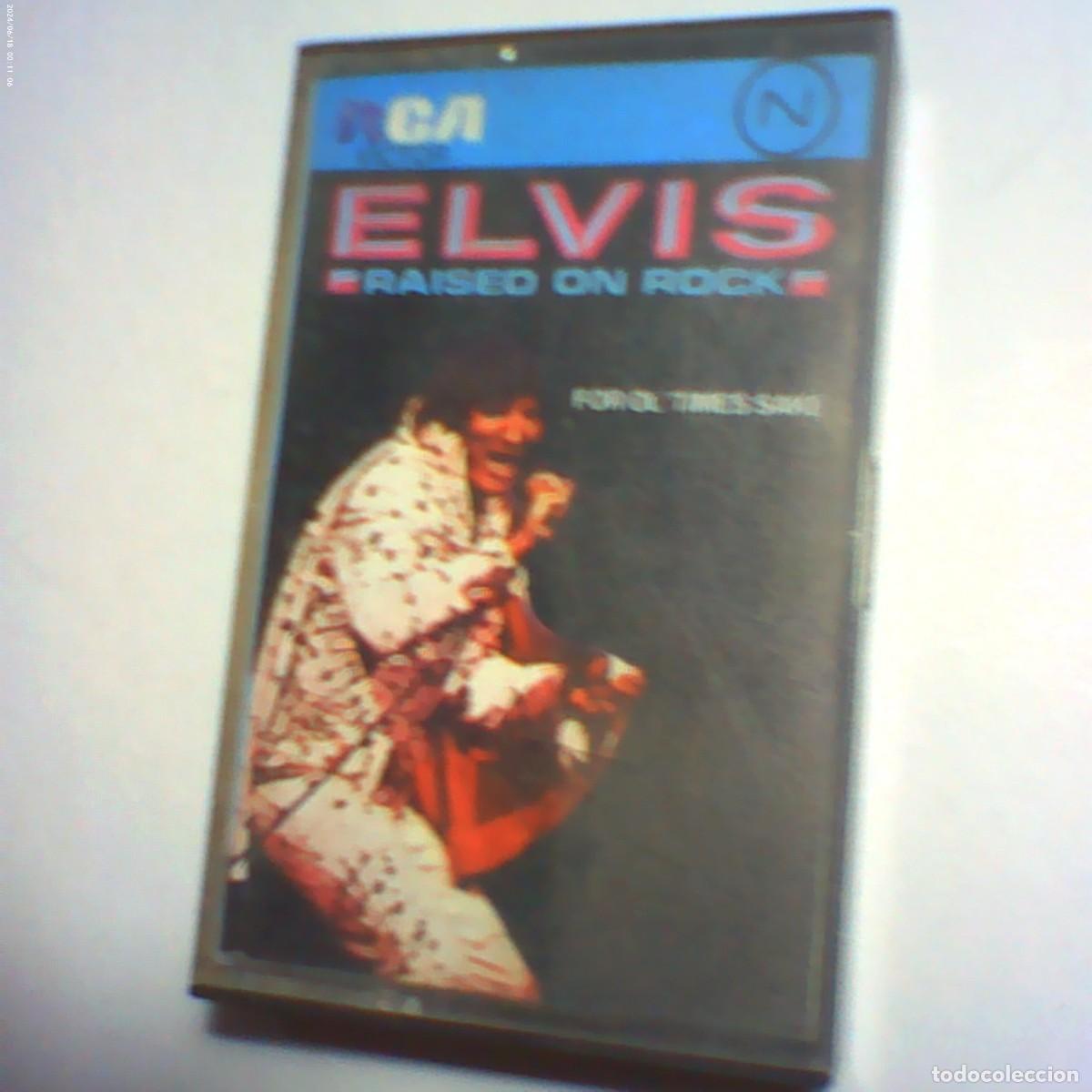 Casetes antiguos: cinta casete elvis raised on rock. for ol' times sake. rca 1973 spain. nunca en tc (seminueva)