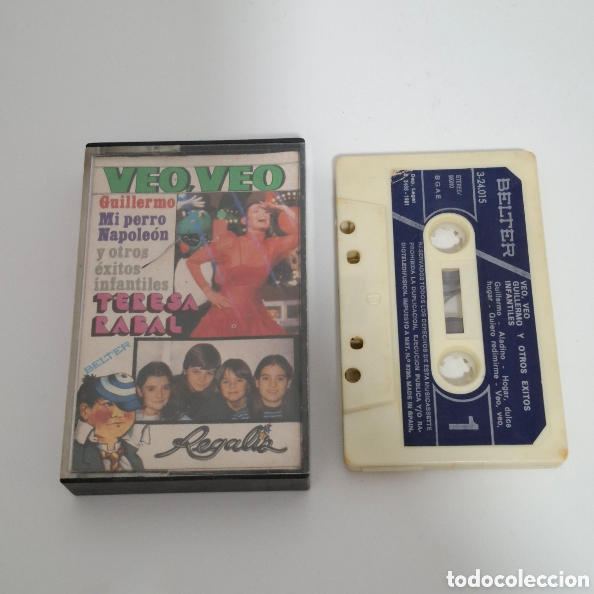 Casetes antiguos: CINTA CASETE INFANTIL TERESA RABAL Y REGALIZ A&Ntilde;OS 80