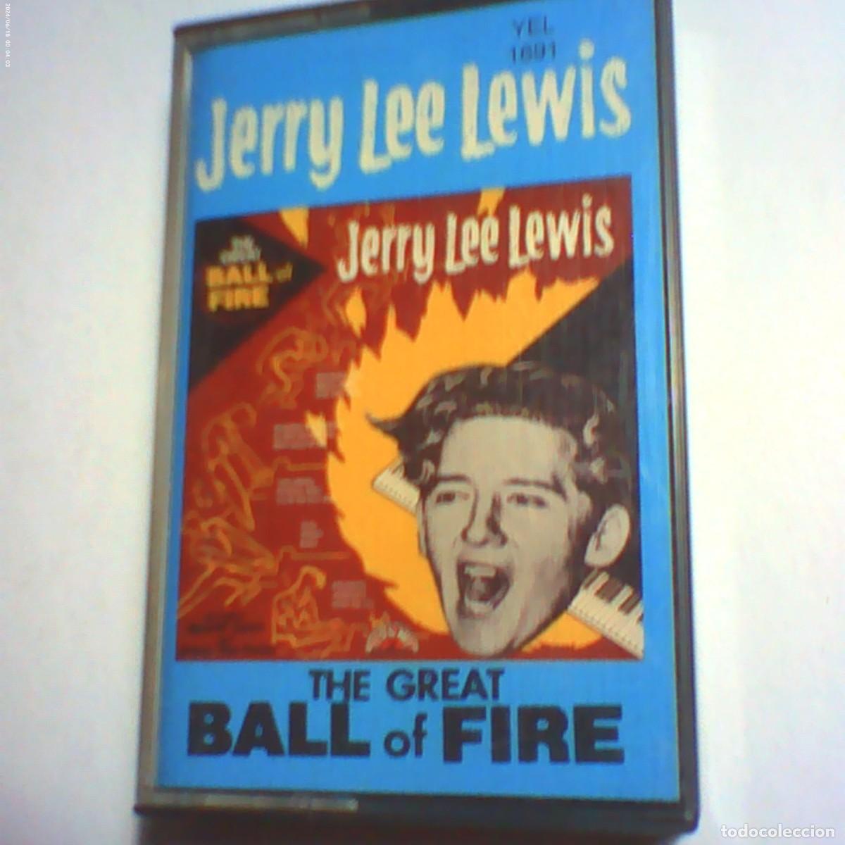 Casetes antiguos: cinta casete jerry lee lewis. the great ball of fire. zafiro 1989 spain (seminueva)