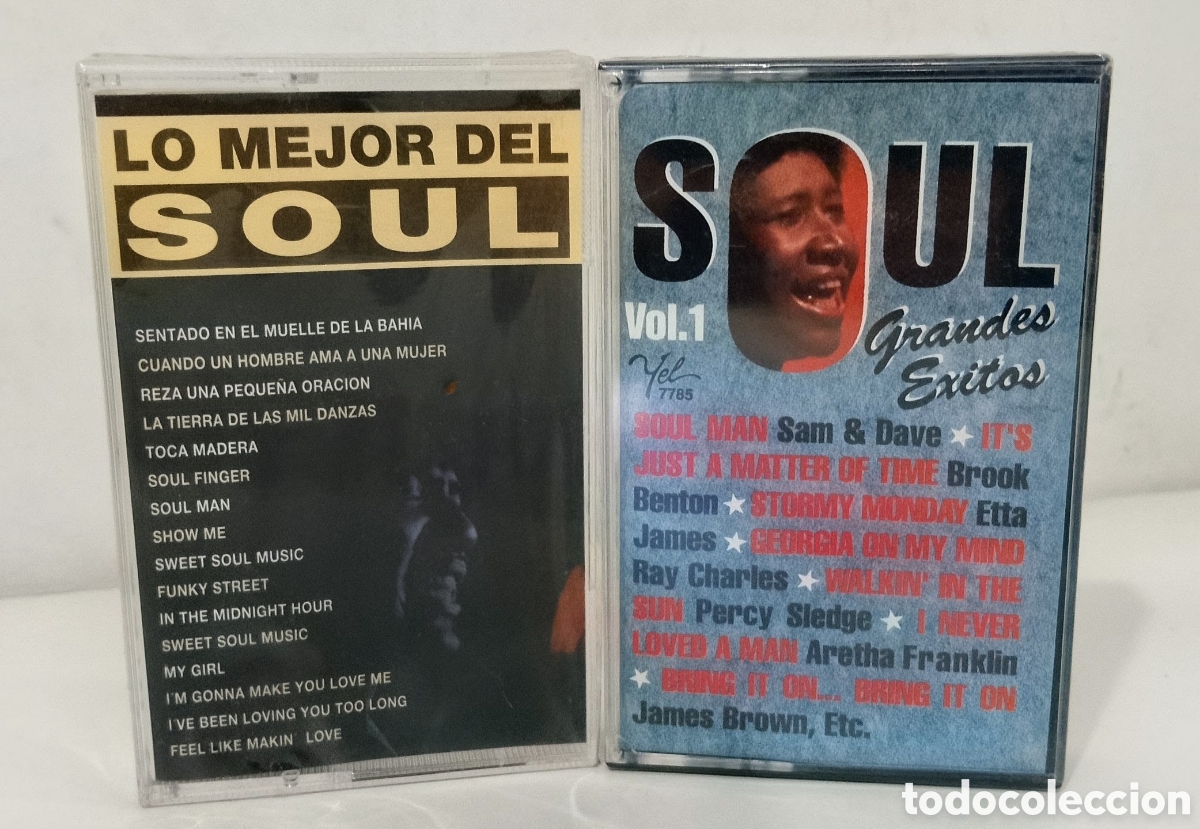 Casetes antiguos: LO MEJOR DEL SOUL - PACK 2 CASSETTE PRECINTADOS