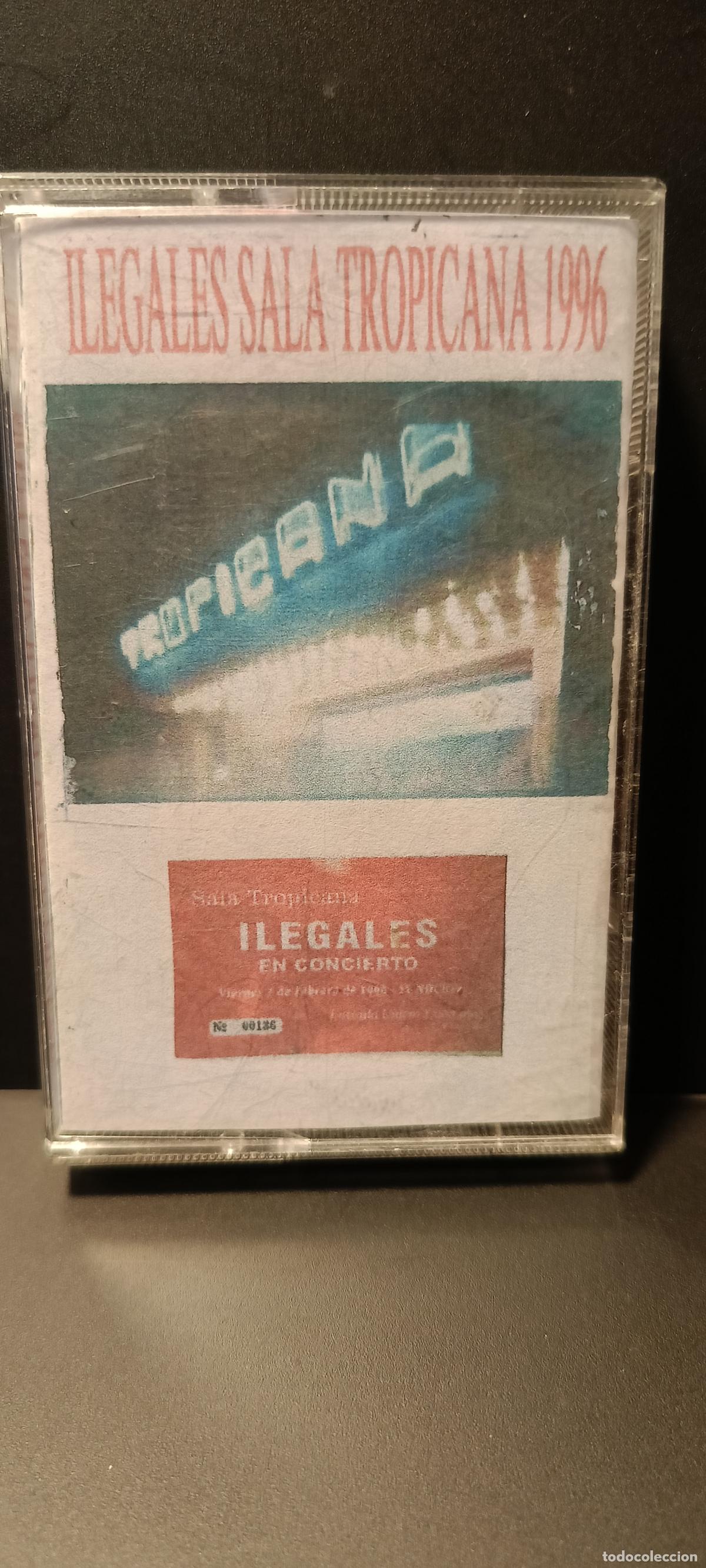 Cassettes Anciennes: ILEGALES EN CONCIERTO SALA TROPICANA LEON 1996 CASETE DIRECTO REGALO COPIA DIGITALIZADA MP3 PEPETO