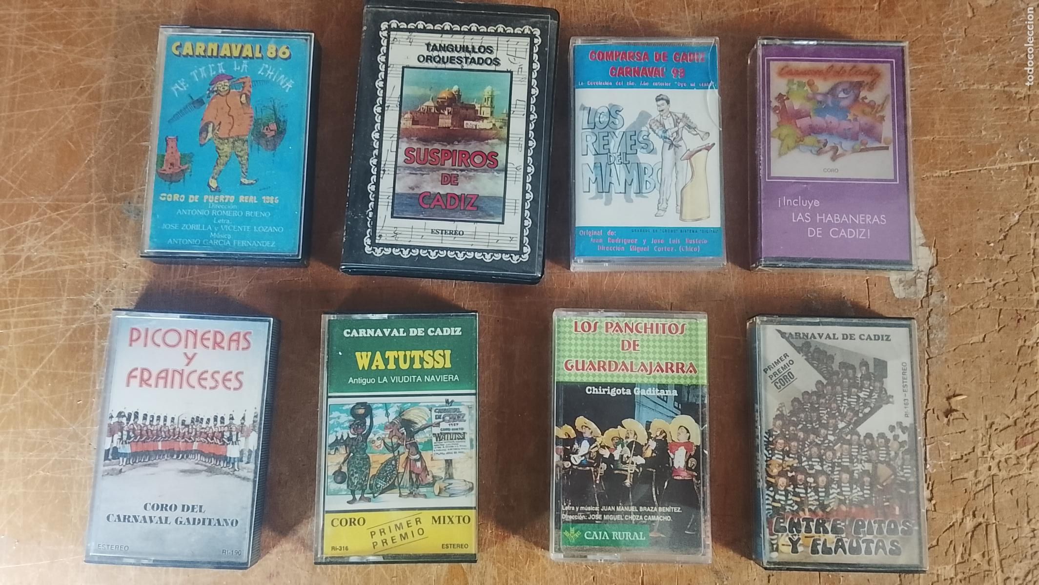 Casetes antiguos: Carnaval de C&aacute;diz colecci&oacute;n de casetes me toc&oacute; la china tanguillos orquestados los reyes del mambo