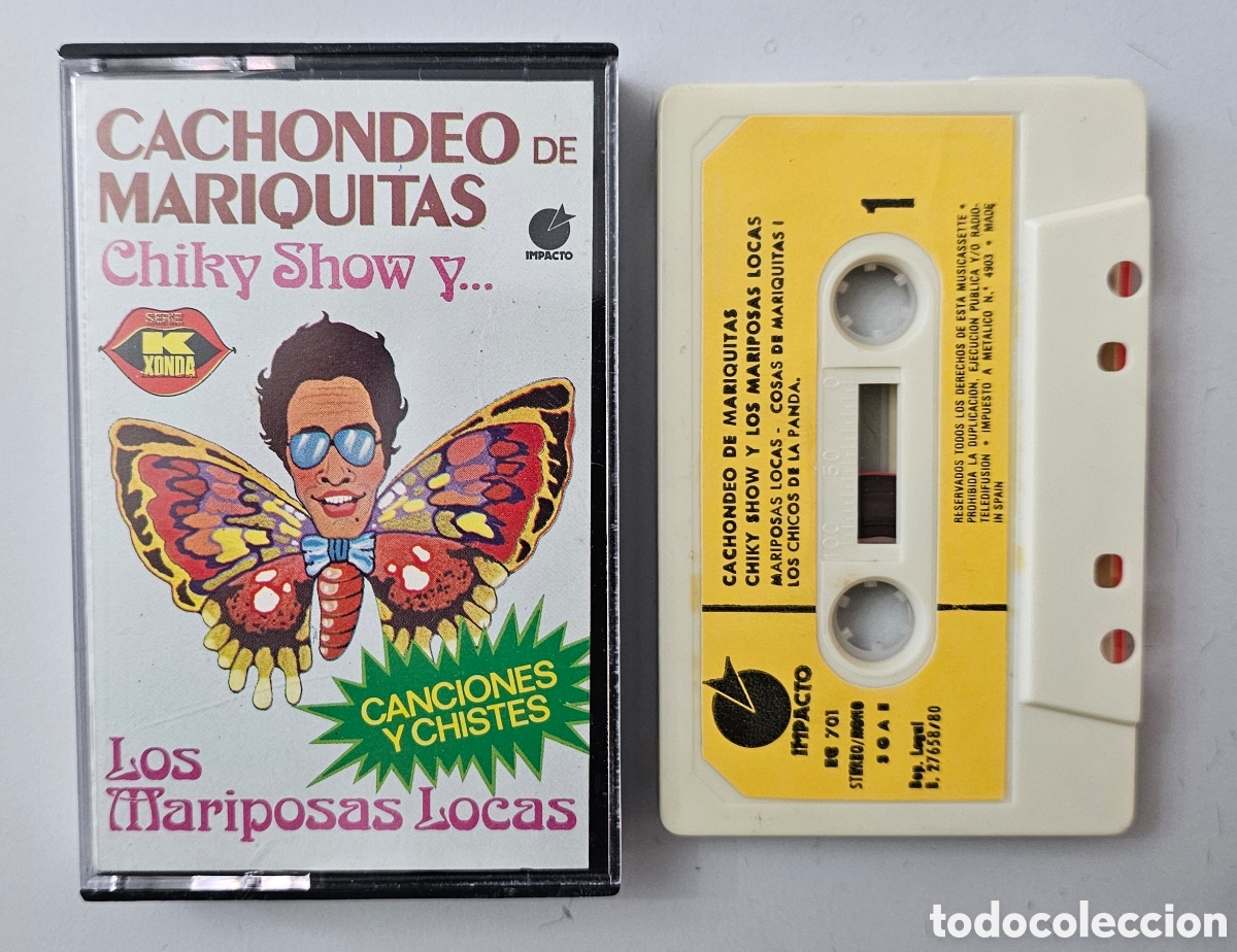Casetes antiguos: CASSETTE CHIKY SHOW - Cachondeo de mariquitas (Espa&ntilde;a - Impacto - 1980) GAY BIZARRO FREAK EXTREMO