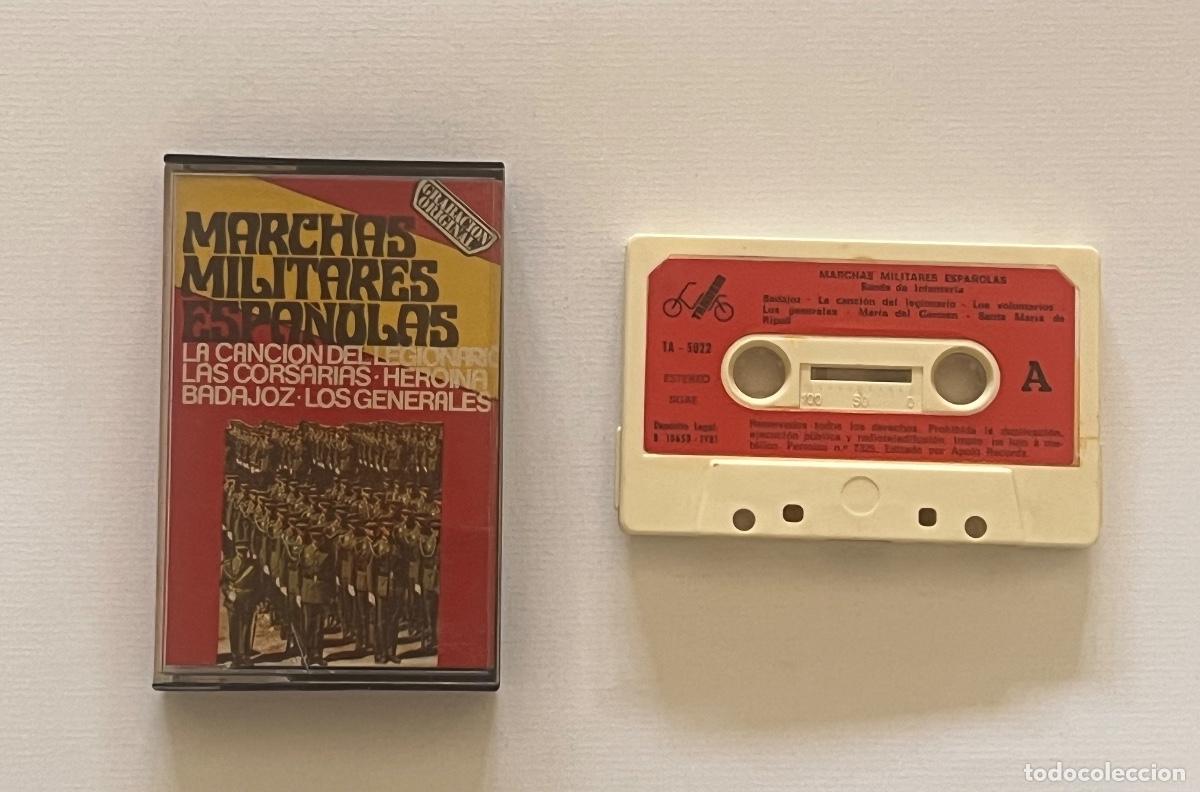 Casetes antiguos: Cinta casete MARCHAS MILITARES ESPA&Ntilde;OLAS