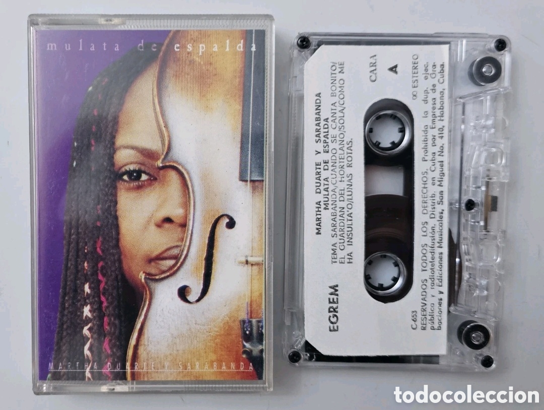 Casetes antiguos: CASSETTE MARTHA DUARTE Y SARABANDA - Mulata de espalda (Cuba - Egrem - 2001) ULTRA RARA DIFICILISIMA