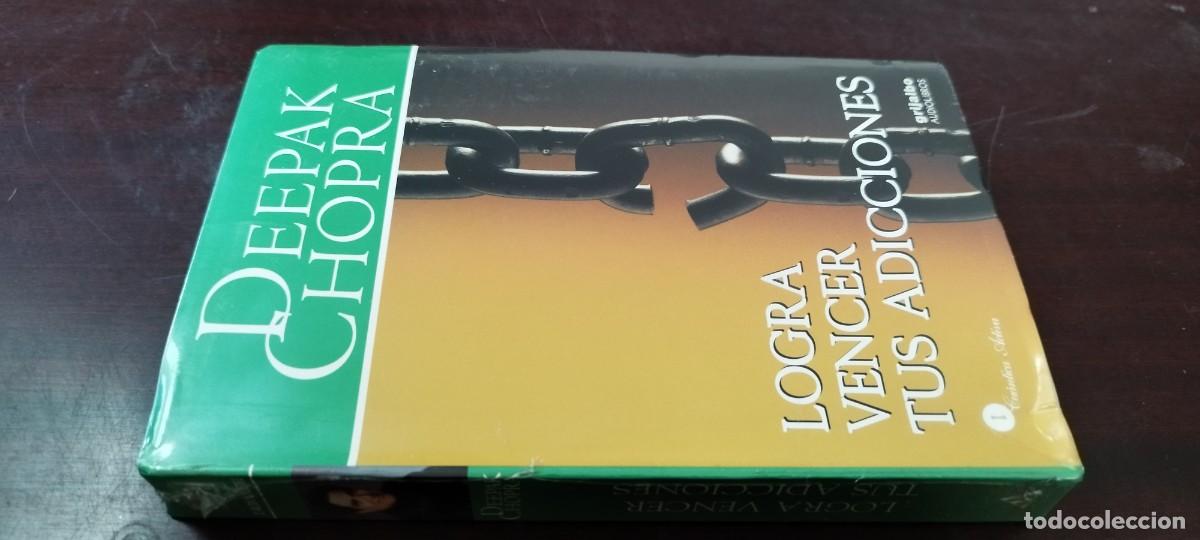 Casetes antiguos: LOGRA VENCER TUS ADICCIONES / DEEPACK CHOPRA / 2 CASSETTES / AUDIOLIBRO / COACHING / NUEVO