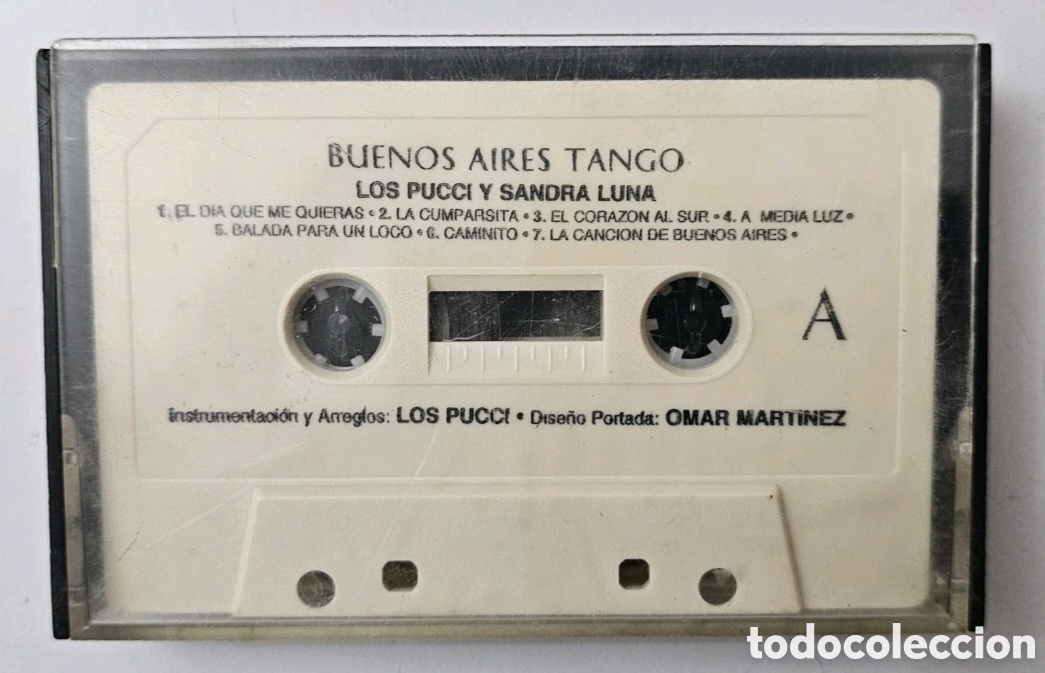 Cassetes antigas: CASSETTE LOS PUCCI Y SANDRA LUNA - Buenos Aires Tango (Espa&ntilde;a/Argentina) Sello y A&ntilde;o? RAREZA ESCASA