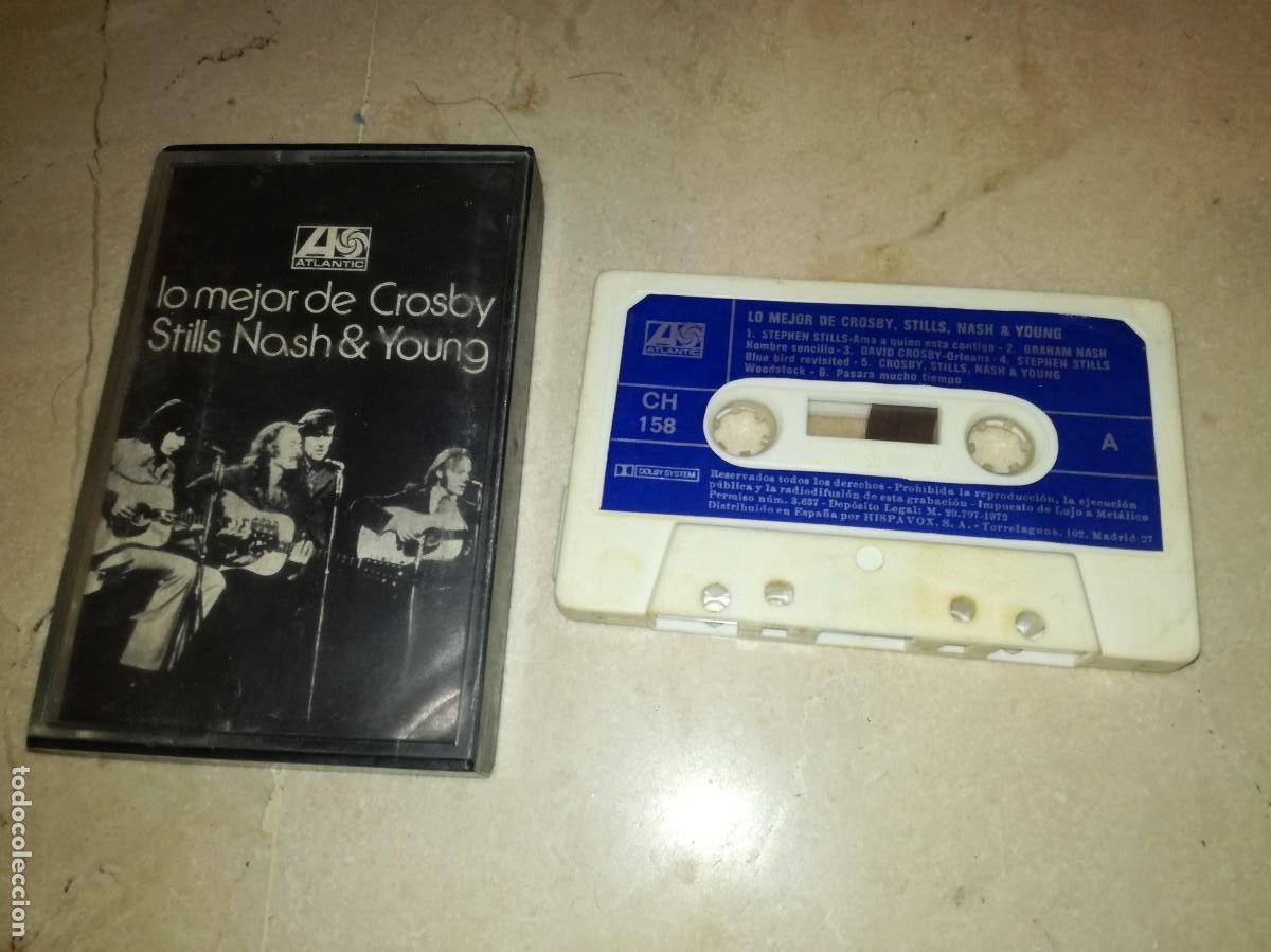 Casetes antiguos: LO MEJOR DE CROSBY, STILLS, NASH & YOUNG-ORIGINAL ESPA&Ntilde;OL 1972