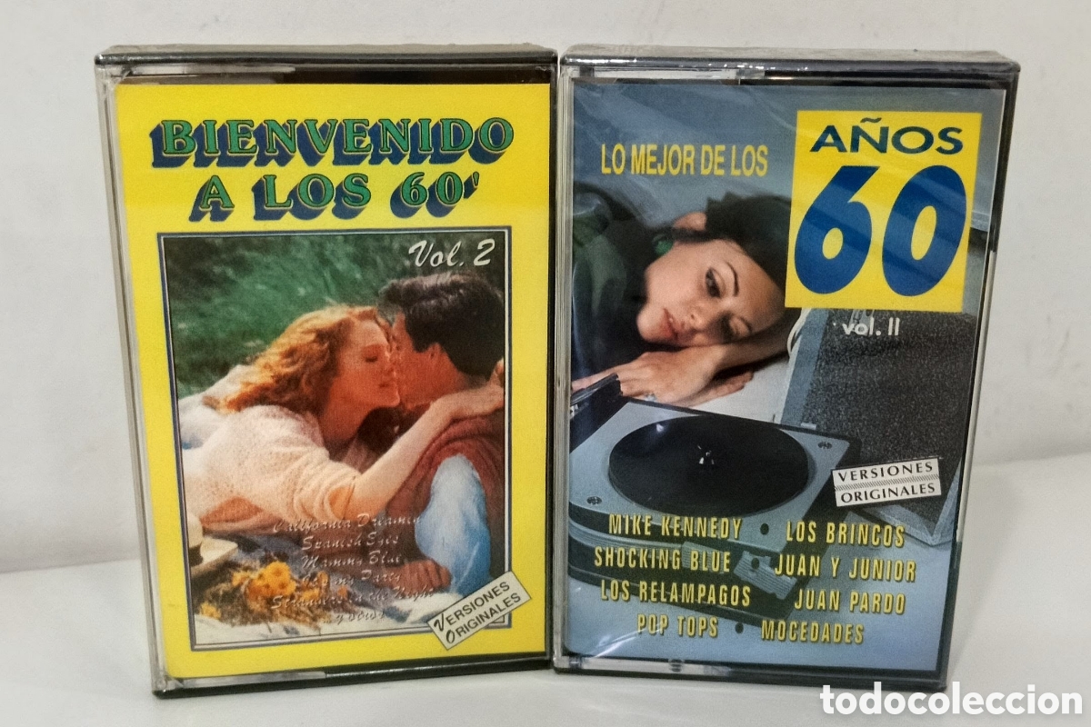 Casetes antiguos: PACK DE 2 - LO MEJOR DE LOS A&Ntilde;OS 60. CASSETTES PRECINTADOS