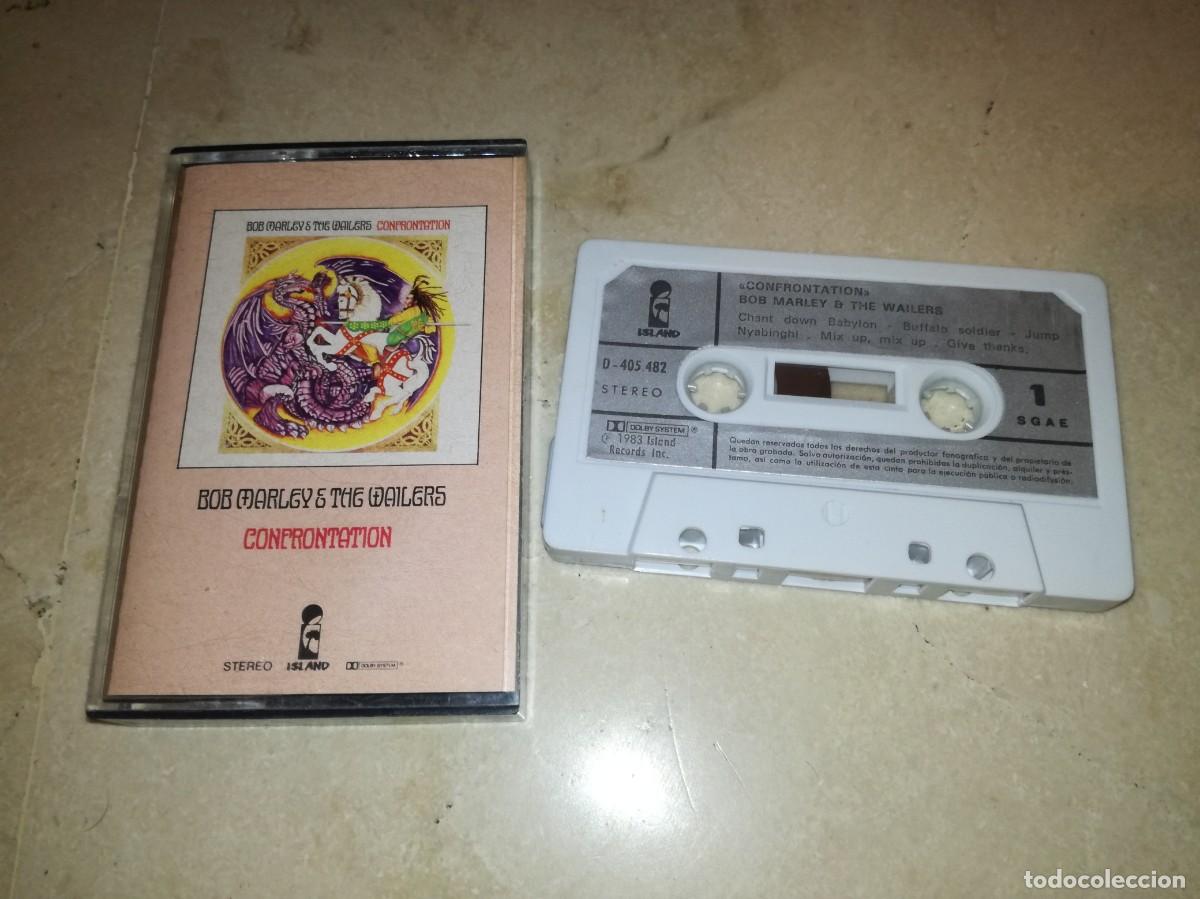 Casetes antiguos: BOB MARLEY AND THE WAILERS - CONFRONTATION - ORIGINAL ESPA&Ntilde;OL 1983
