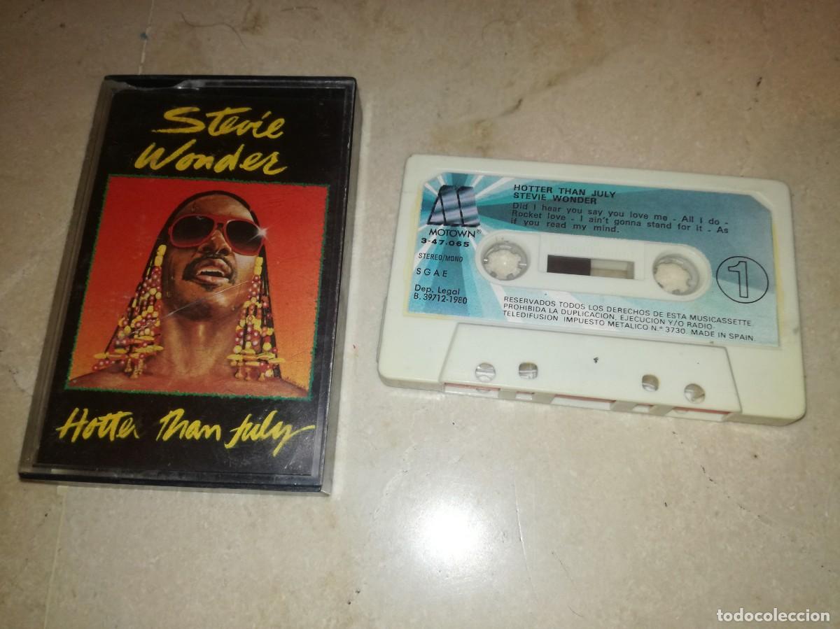 Casetes antiguos: STEVIE WONDER-HOTTER THAN JULY-ORIGINAL ESPA&Ntilde;OL 1980