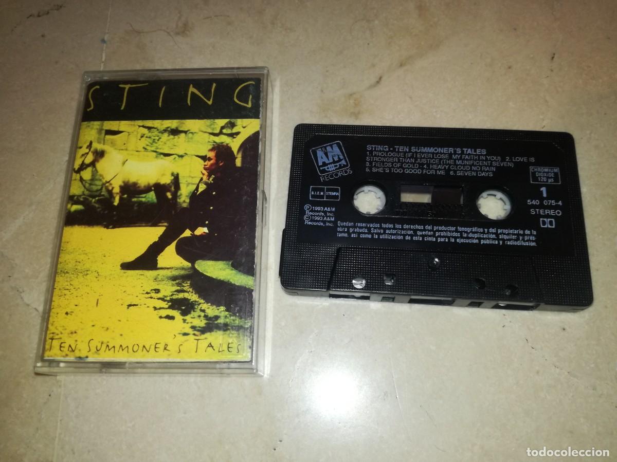 Casetes antiguos: STING-TEN SUMMONER&acute;S TALES-ORIGINAL ESPA&Ntilde;OL 1993