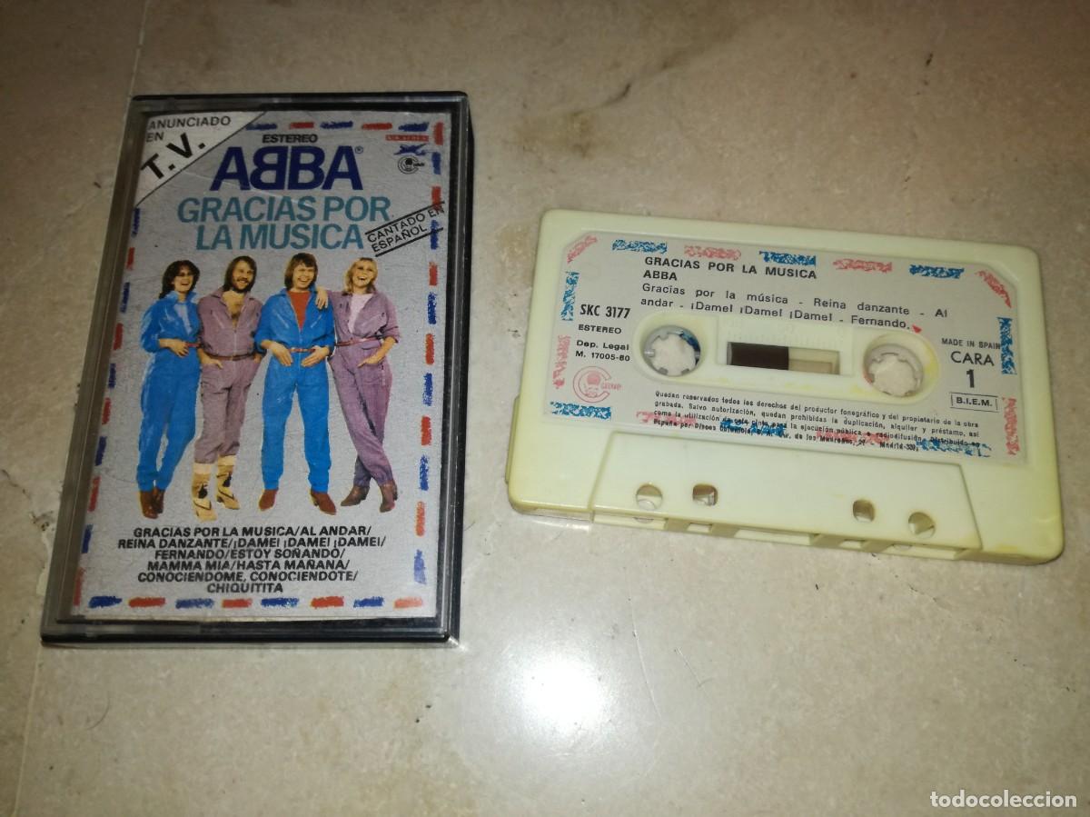 Casetes antiguos: ABBA-GRACIAS POR LA MUSICA-ORIGINAL ESPA&Ntilde;OL 1980
