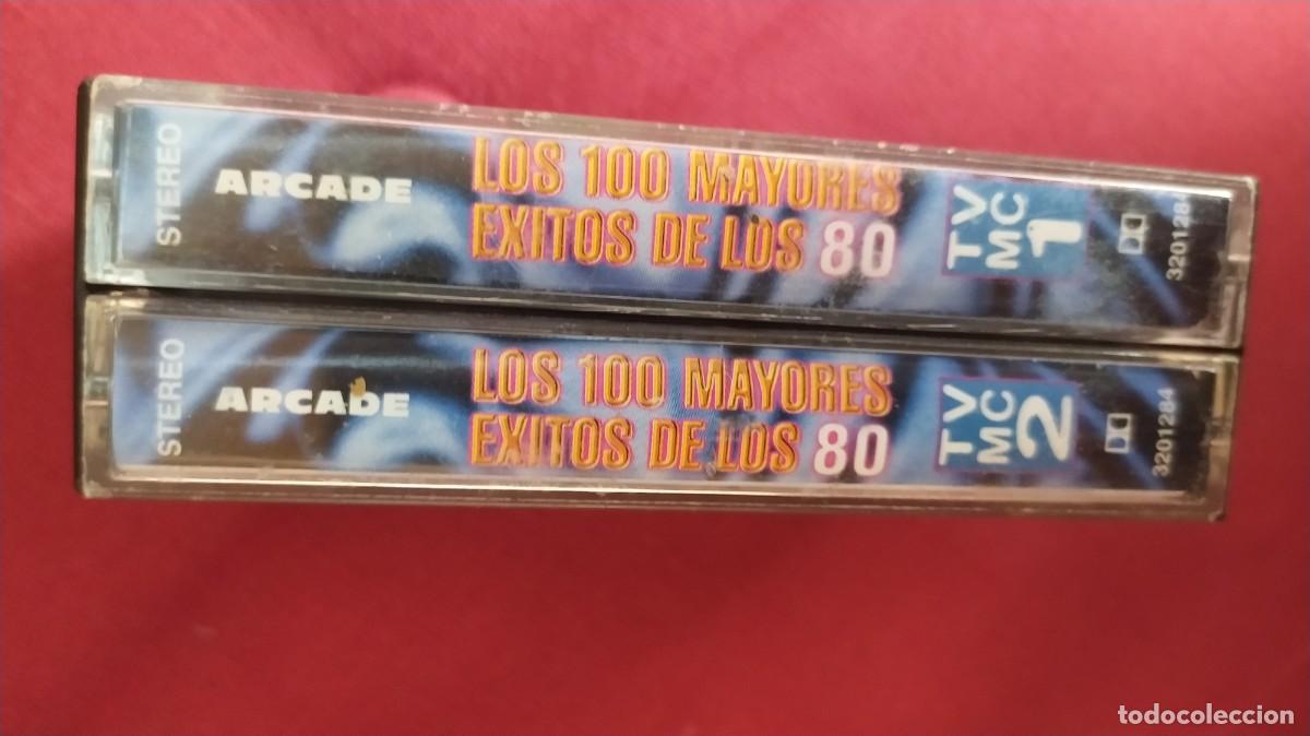 Casetes antiguos: cinta casette Los cien mayores &eacute;xitos de los 80 (cinta doble) - Foto 2