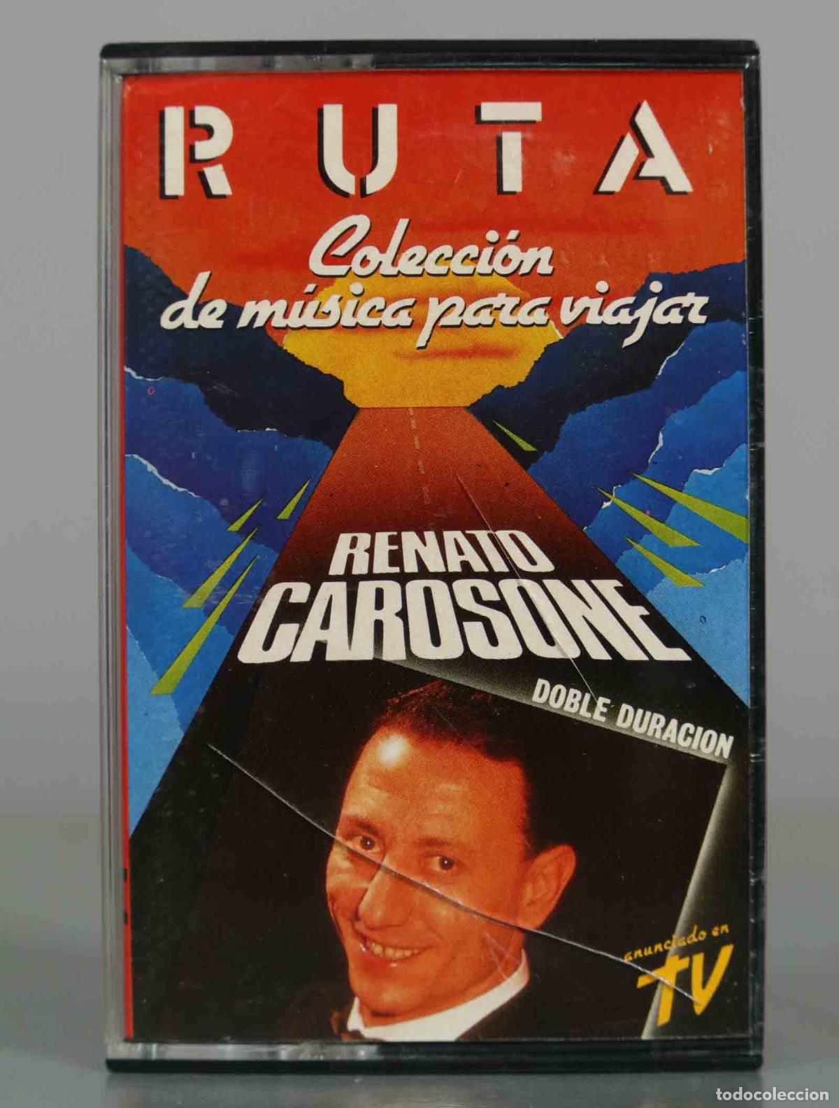 Casetes antiguos: CASSETTE. Renato Carosone - RUTA: Colecci&oacute;n de m&uacute;sica para viajar - Doble duraci&oacute;n