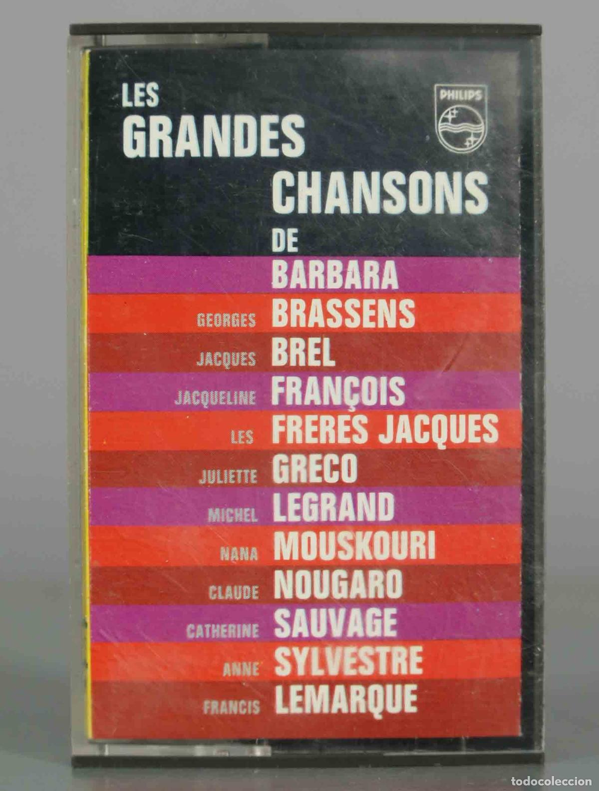 Cassettes Anciennes: CASSETTE. Les Grandes Chansons de Barbara, Georges Brassens, Jacques Brel, Jacqueline Fran&ccedil;ois, Les