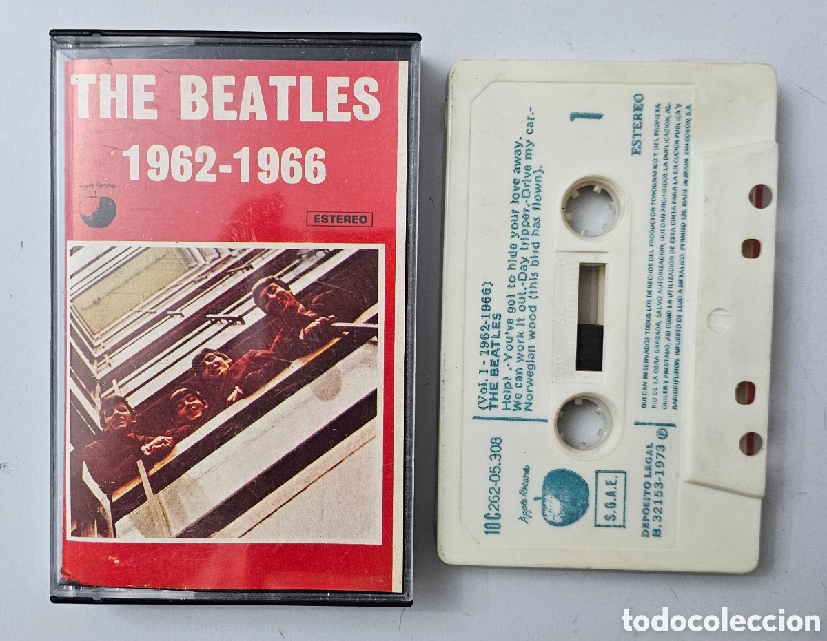 Casetes antiguos: CASSETTE THE BEATLES - 1962-1966 Vol.1 (Espa&ntilde;a - Apple - 1973)