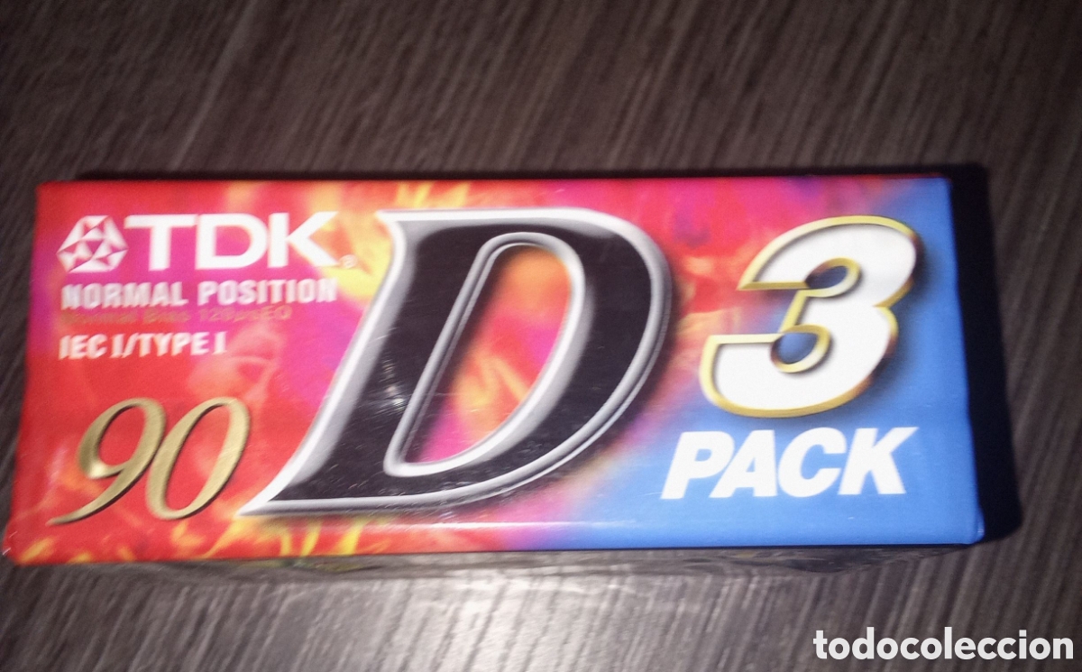 Casetes antiguos: LOTE DE 3 CINTAS SIN ESTRENAR TDK 90 - Foto 2