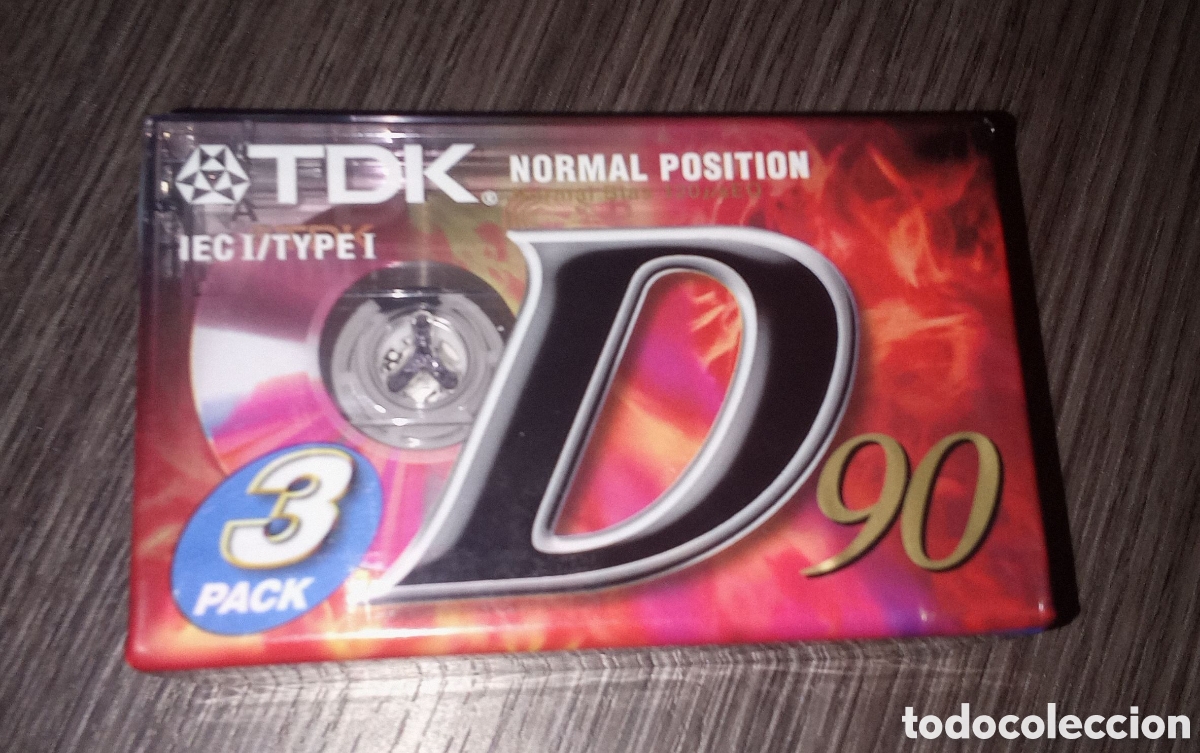 Casetes antiguos: LOTE DE 3 CINTAS SIN ESTRENAR TDK 90