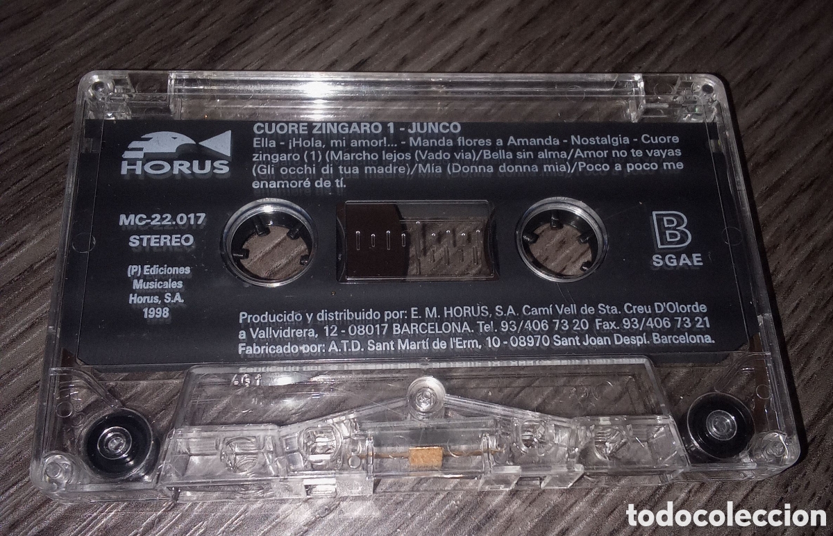 Casetes antiguos: CASETTE DE JUNCO CUORE ZINGARO - Foto 1
