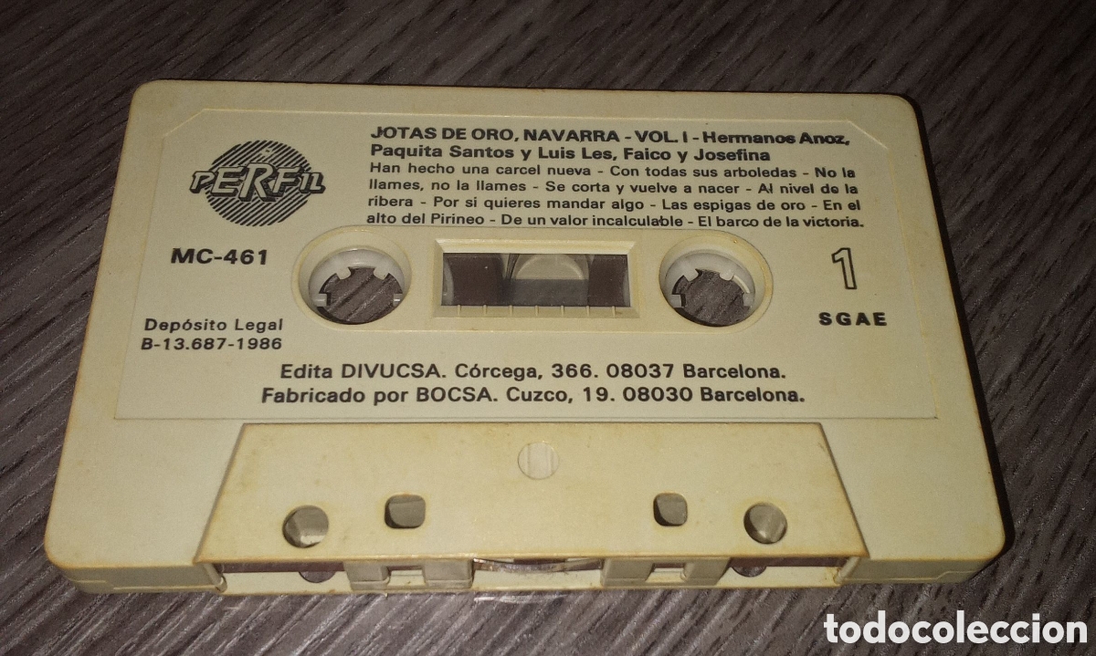 Casetes antiguos: CASSETTE DE JOTAS DE ORO DE NAVARRA