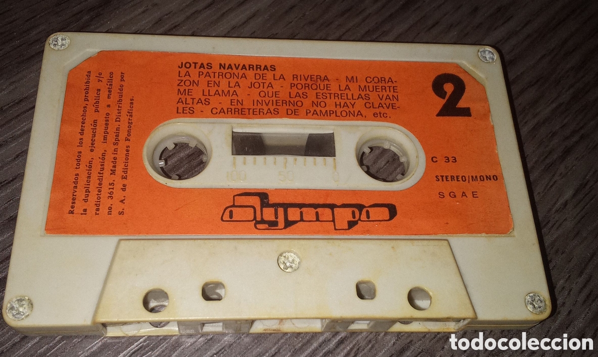 Casetes antiguos: CASSETTE DE JOTAS NAVARRAS - Foto 1