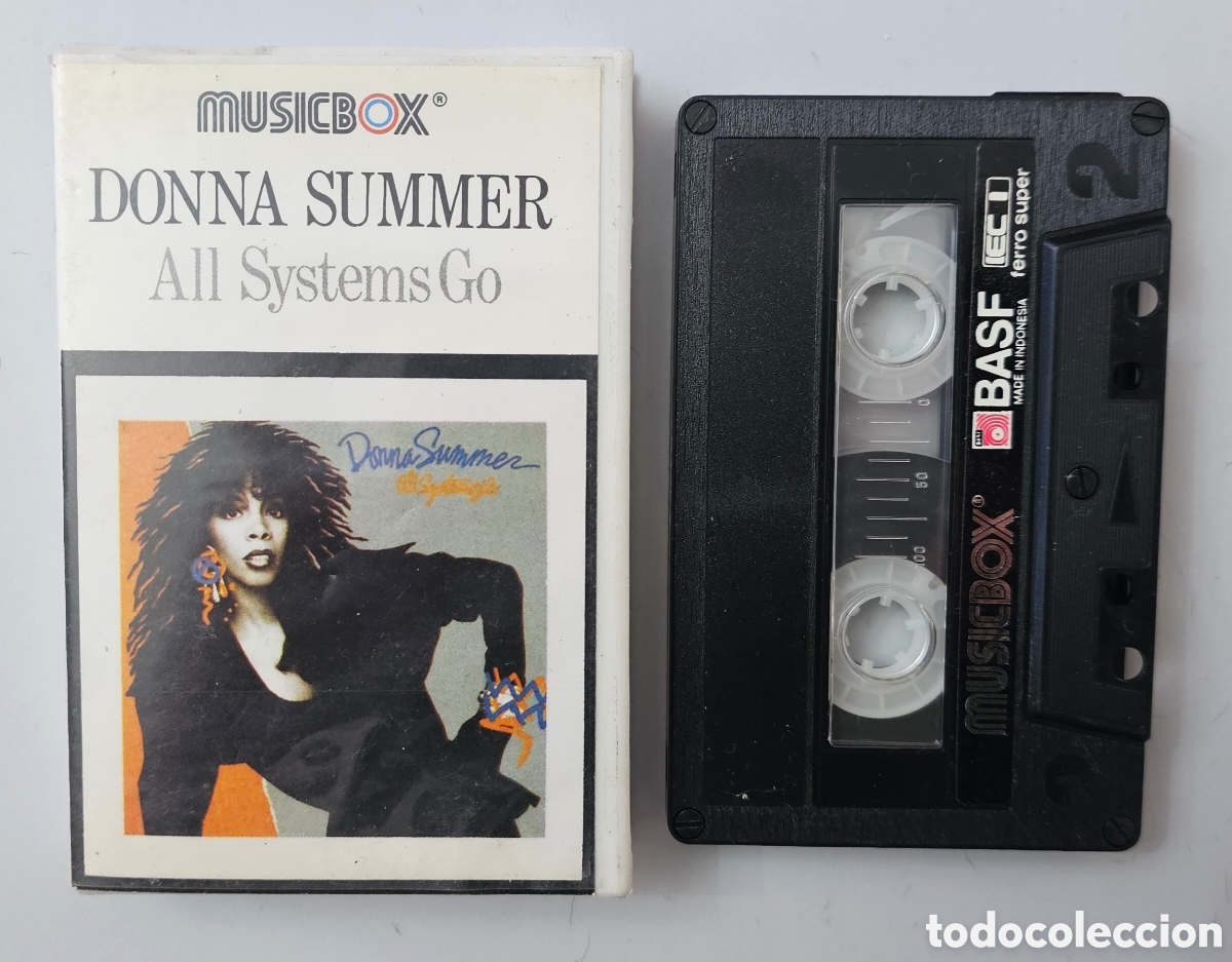 Casetes antiguos: CASSETTE DONNA SUMMER - All systems go (Indonesia - Musicbox - 1987) + Insert MEGARARE