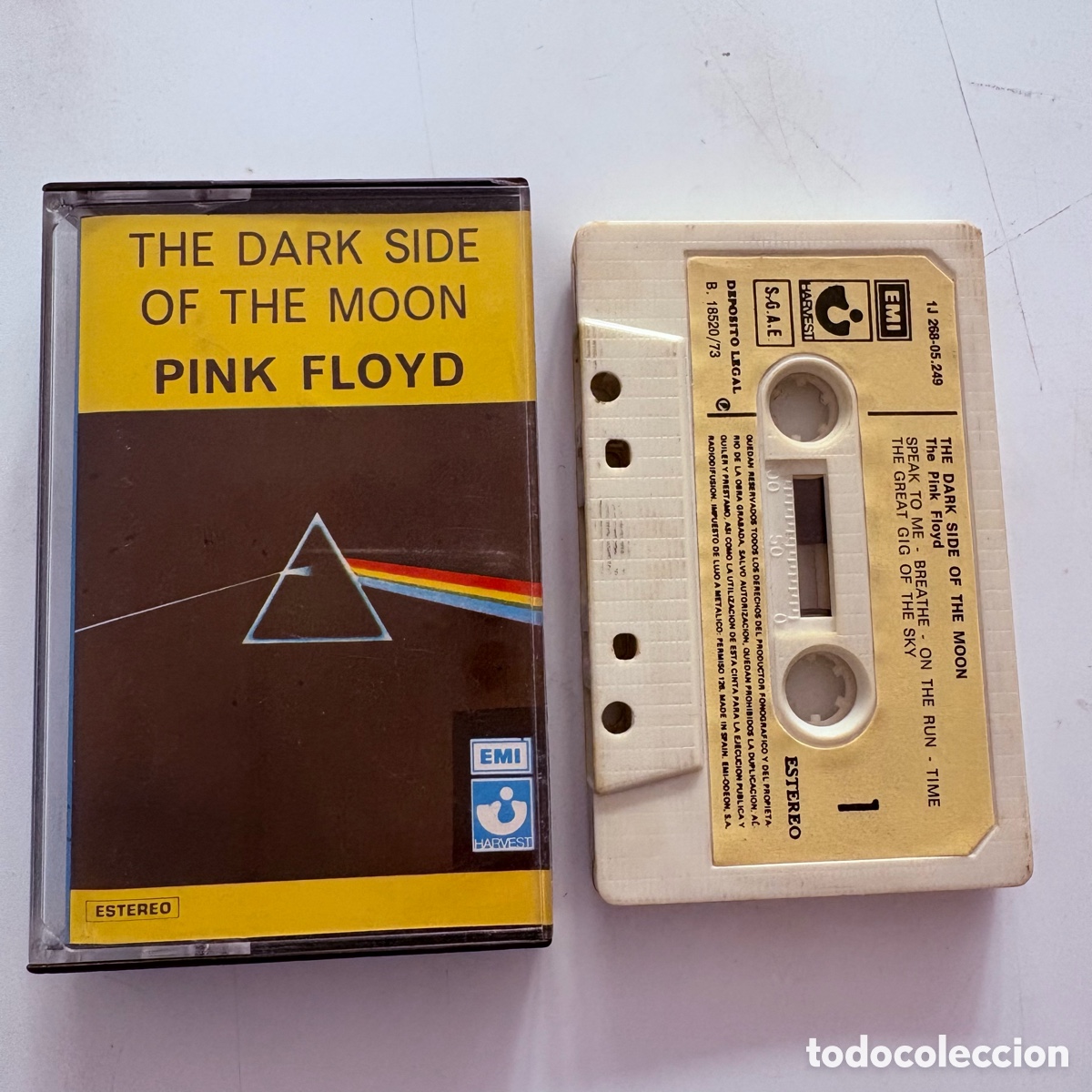 Casetes antiguos: cinta cassette The Pink Floyd The Dark Side Of The Moon edicion espa&ntilde;ola de 1988