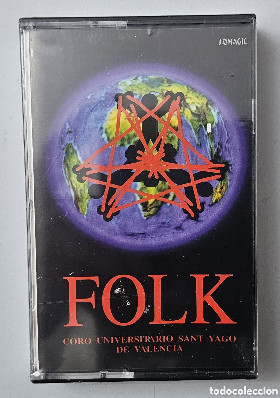 Casetes antiguos: CASSETTE CORO UNIVERSITARIO SANT YAGO DE VALENCIA Folk (Espa&ntilde;a - Somagic - 1996) PRECINTADA RAREZA