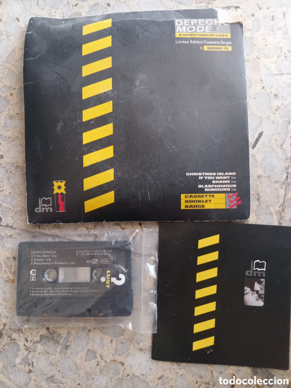 Casetes antiguos: CASSETTE K7 DEPECHE MODE A QUESTION OF LUST 1986 CON CHAPA