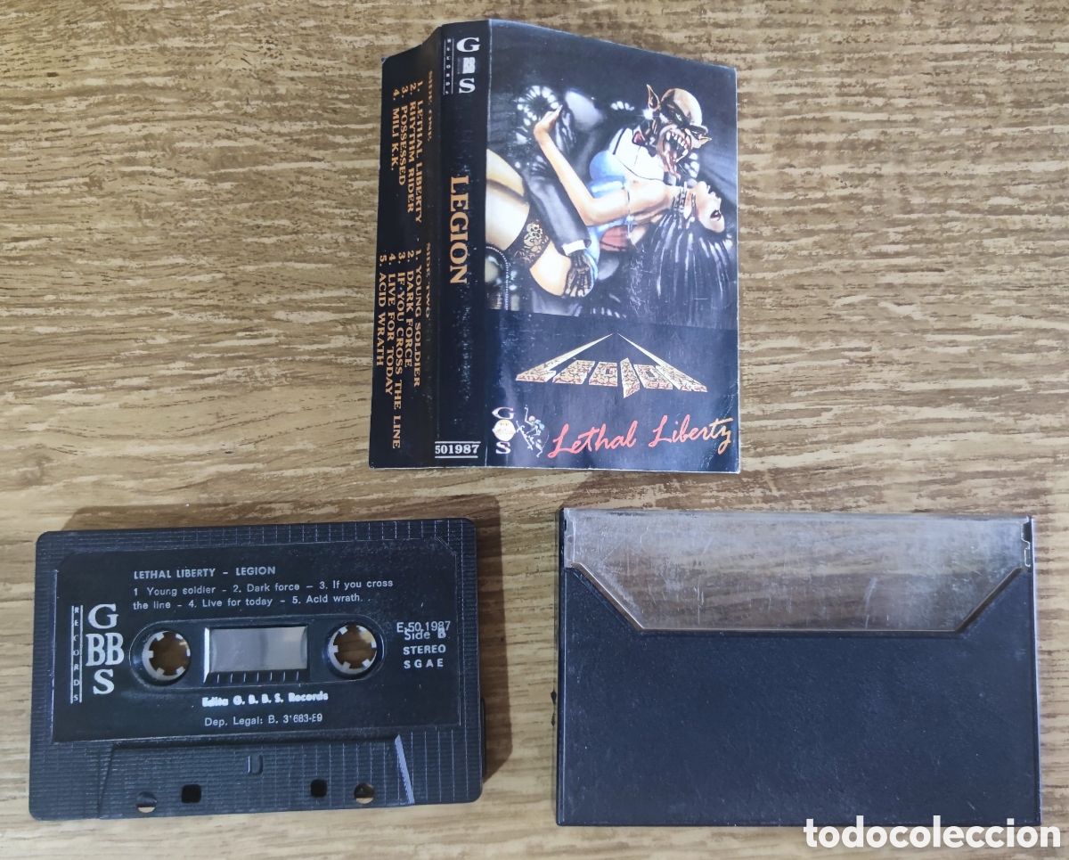 Casetes antiguos: Cassette Legion - Lethal Liberty (1987) - Foto 2