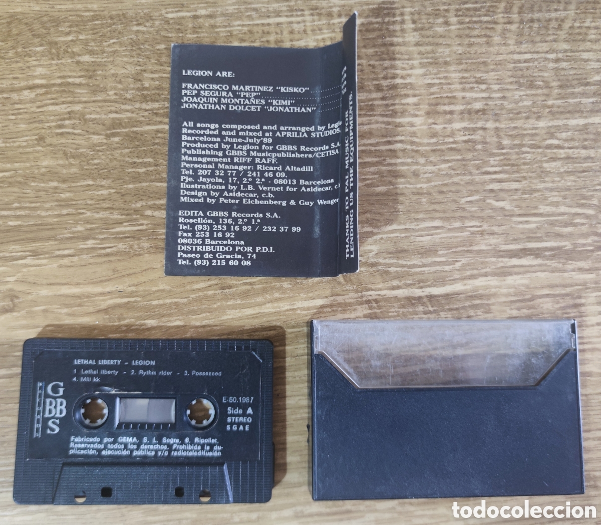 Casetes antiguos: Cassette Legion - Lethal Liberty (1987) - Foto 3