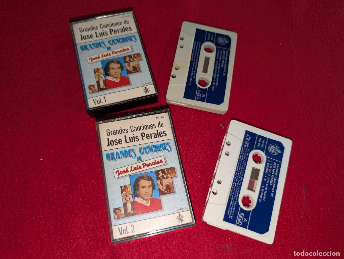 Casetes antiguos: JOSE LUIS PERALES Grandes canciones de Vol.1+Vol.2 K7 CASSETTE 1983 Hispavox