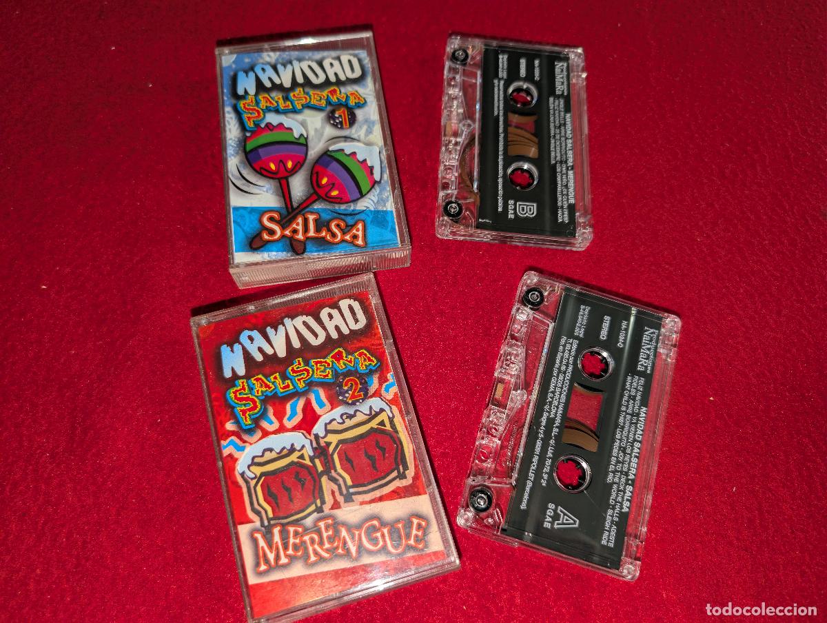 Casetes antiguos: NAVIDAD SALSERA Salsa + Merengue DOBLE K7 CASSETTE 2000 Naimara SPAIN