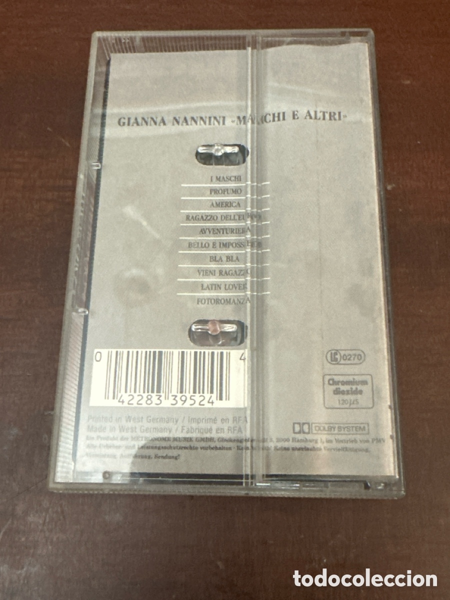 Casetes antiguos: Gianna Nannini &lrm;&ndash; Maschi E Altri. Casete - Foto 2