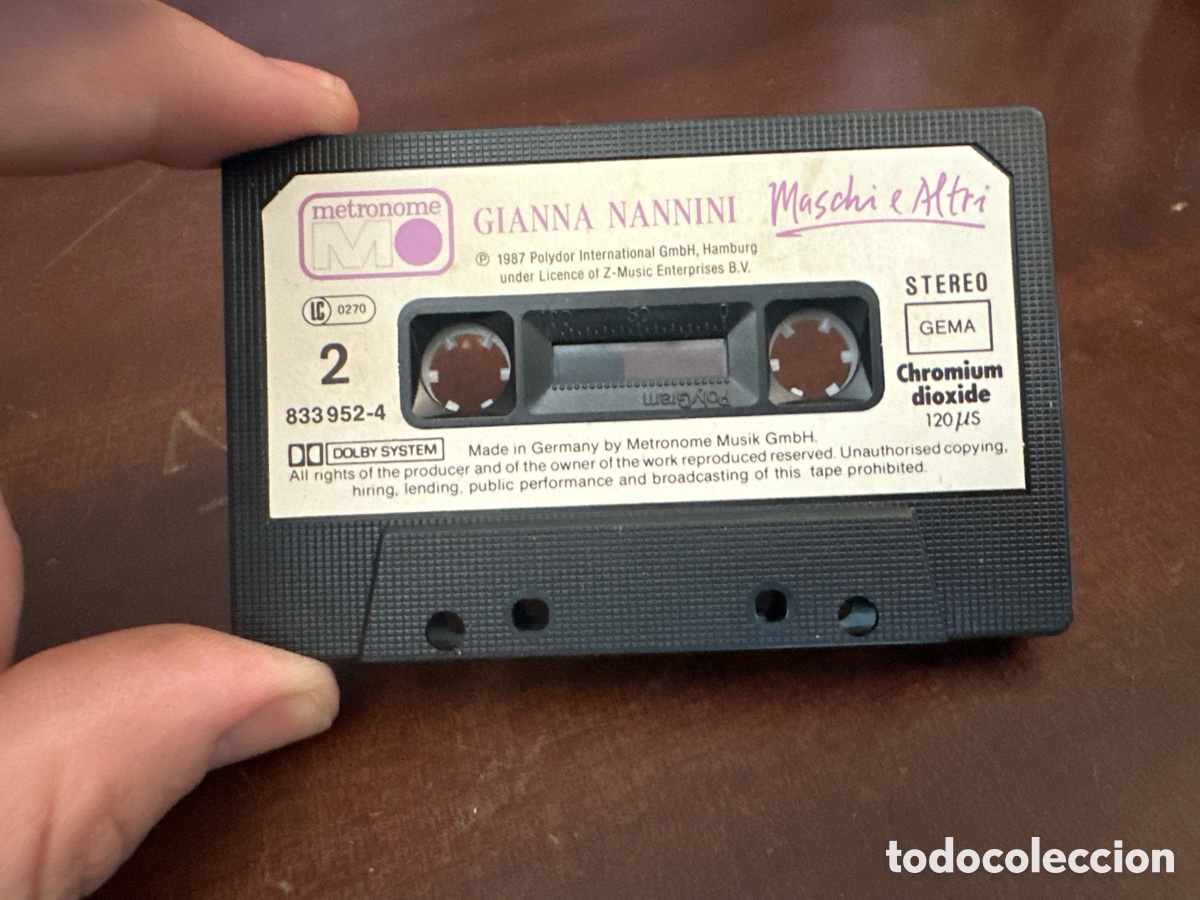 Casetes antiguos: Gianna Nannini &lrm;&ndash; Maschi E Altri. Casete - Foto 6