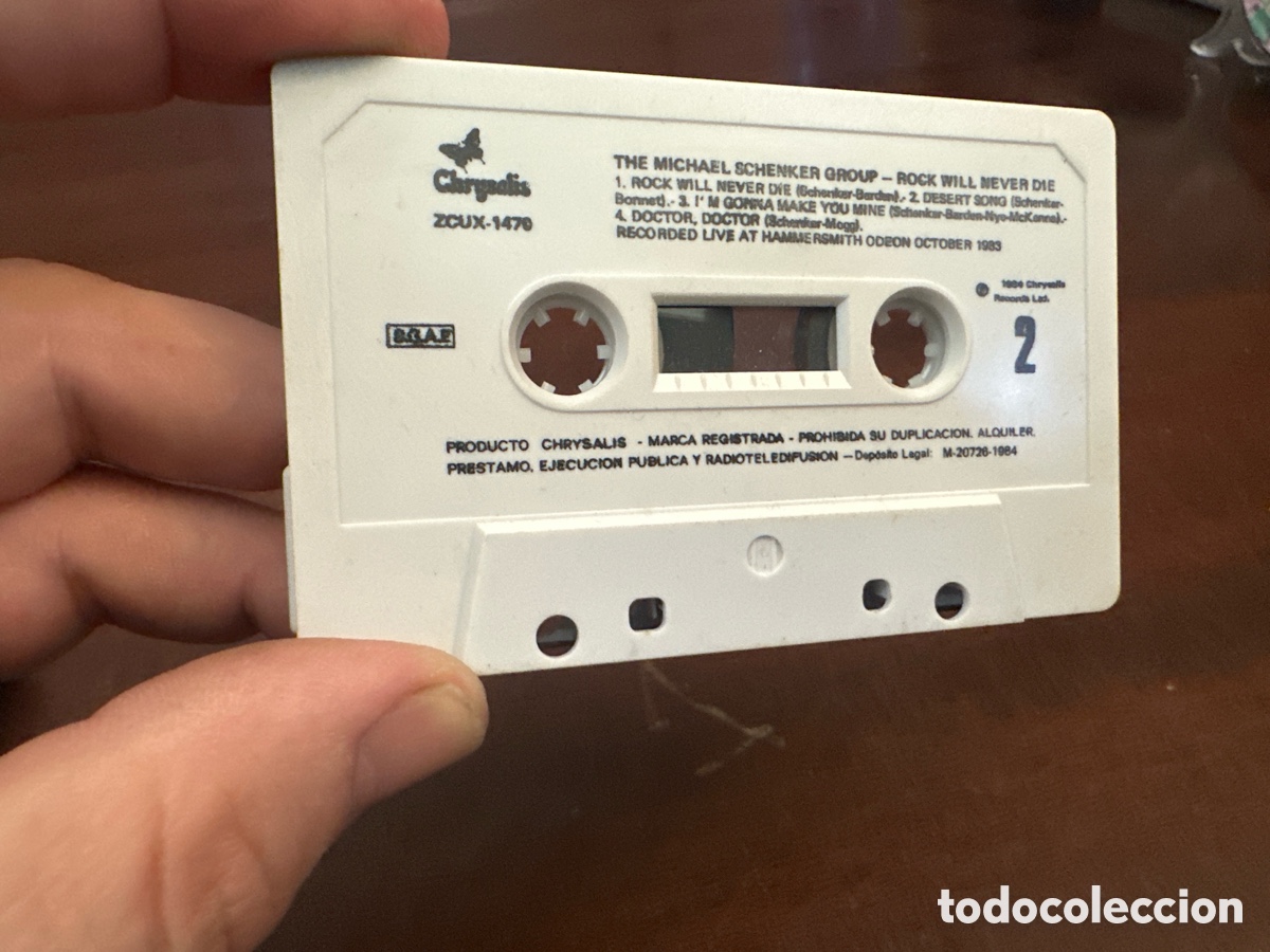 Casetes antiguos: THE MICHAEL SCHENKER GROUP / ROCK WILL NEVER DIE - Foto 6