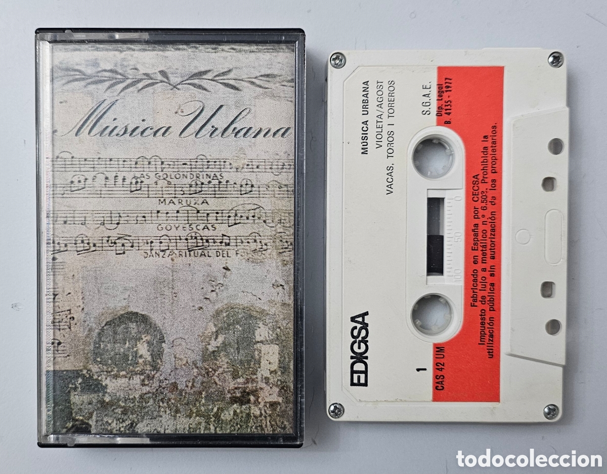 Casetes antiguos: CASSETTE MUSICA URBANA (Espa&ntilde;a - Edigsa/Zeleste - 1977) PROG JAZZ FUSSION ROCK