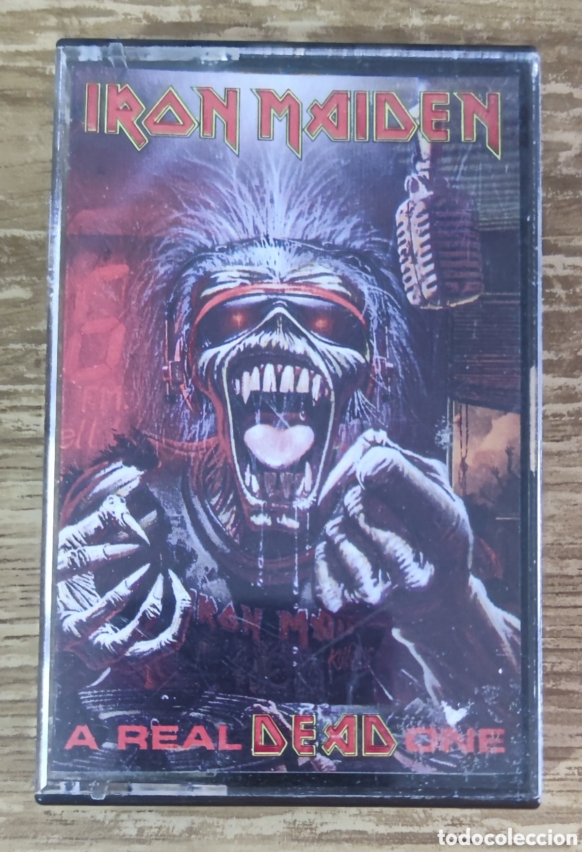 Cassetes antigas: Cassette Iron Maiden - A Real Dead One (1993) ed. espa&ntilde;ola
