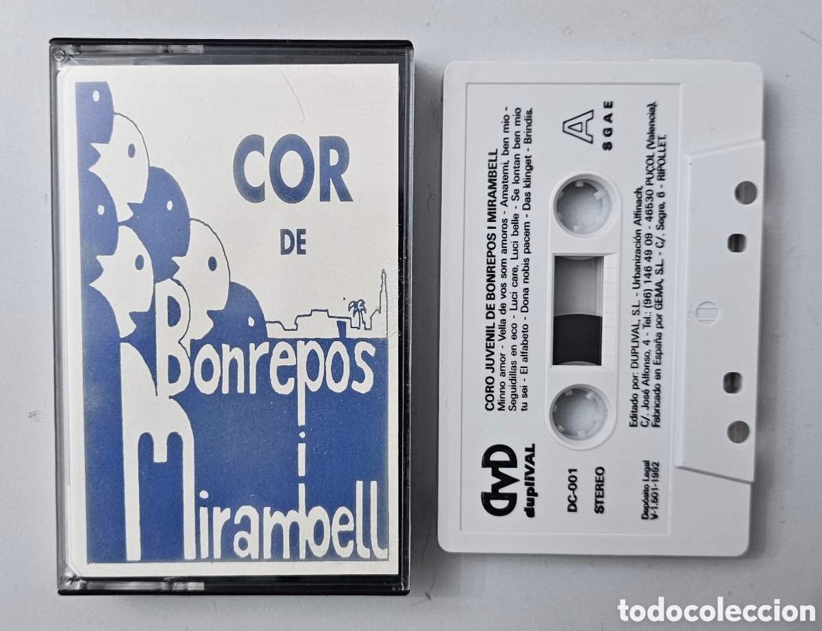 Old Cassettes: CASSETTE CORO JUVENIL DE BONREPOS I M&Iacute;RAMBELL (Espa&ntilde;a - Duplival - 1992) MUY RARA UNICA