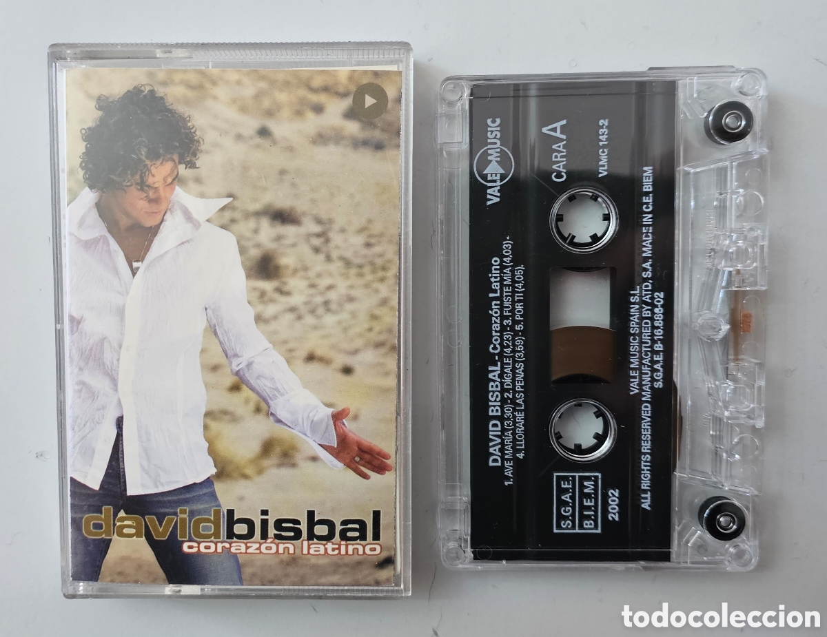 Old Cassettes: CASSETTE DAVID BISBAL - Coraz&oacute;n Latino (Vale Music, 2002) DESCATALOGADO DIFICIL!!