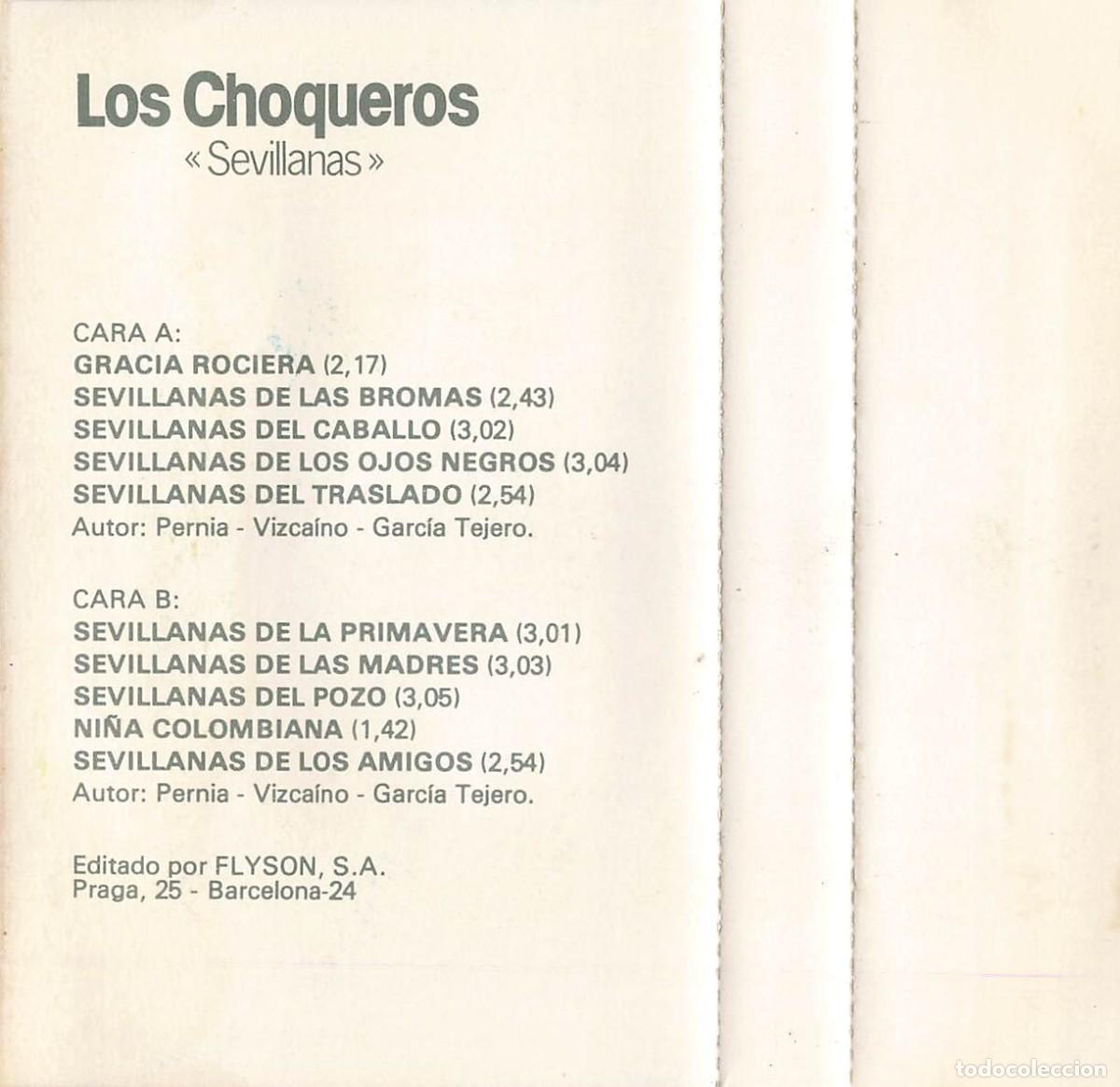 Casetes antiguos: Los Choqueros - Sevillanas (Cassette) - Foto 3