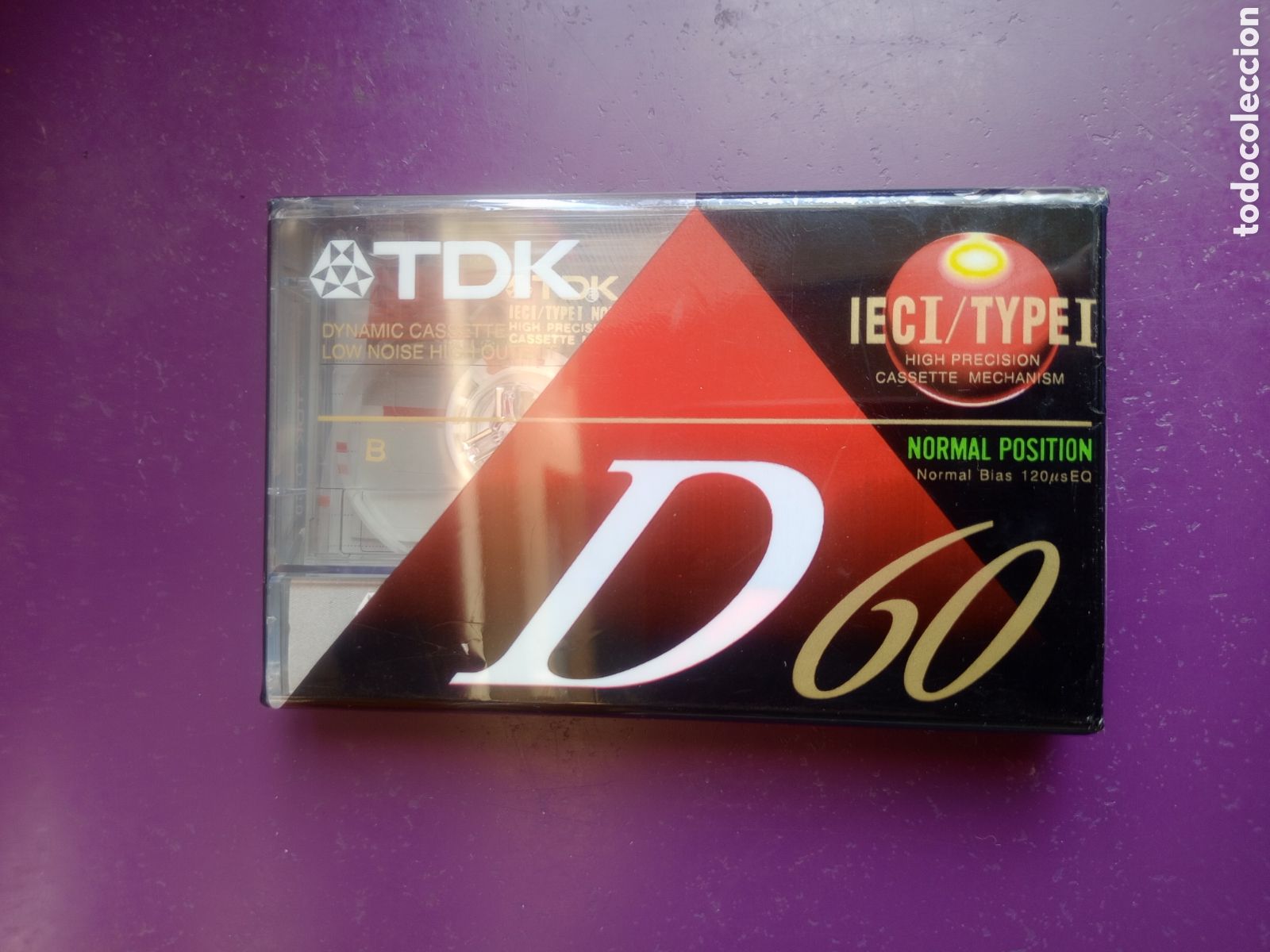 Casetes antiguos: CASETE TDK D-60 PRECINTADA - NORMAL POSITION -