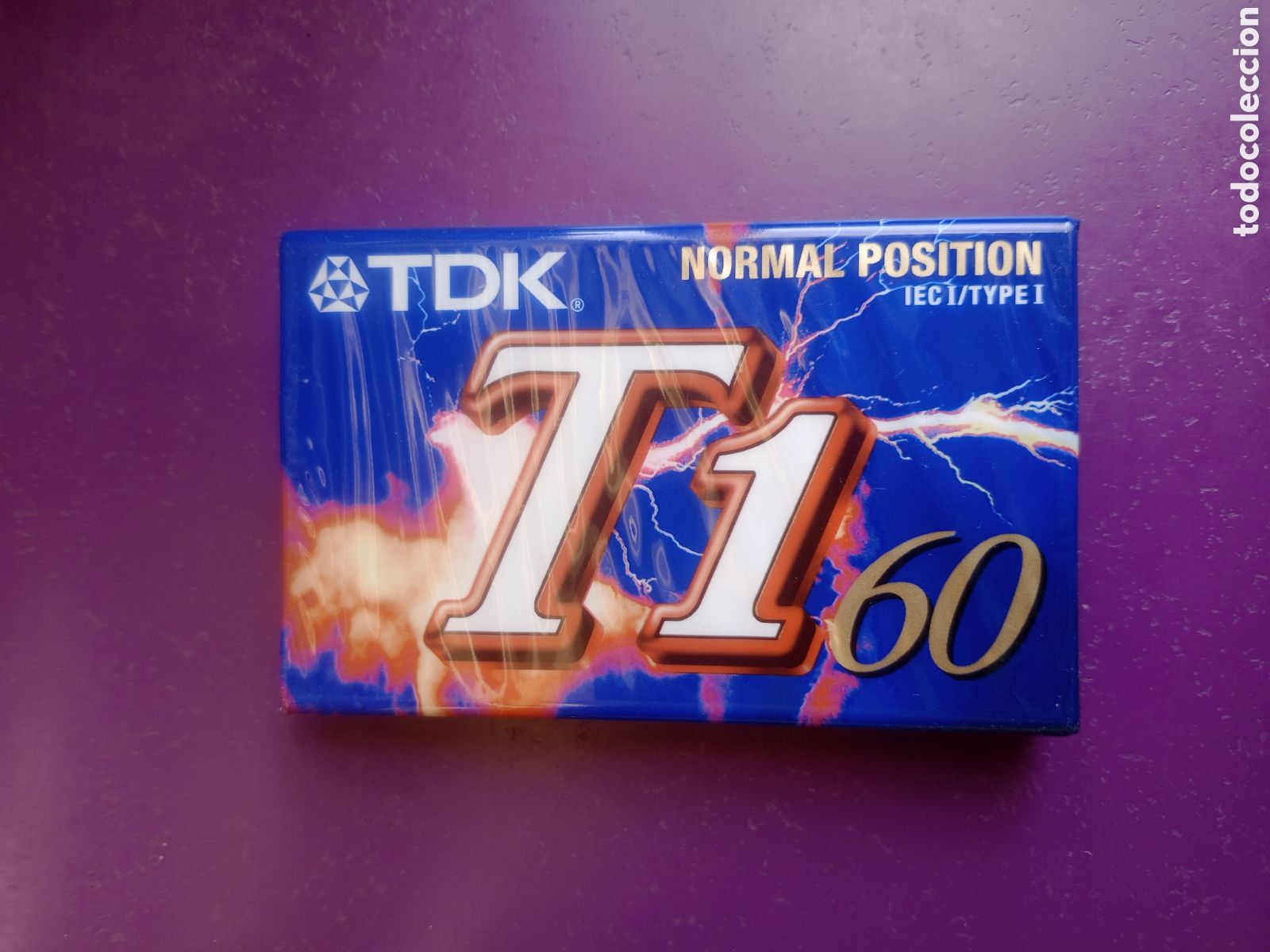 Casetes antiguos: CASETE TDK T1 - 60 PRECINTADA - NORMAL POSITION -